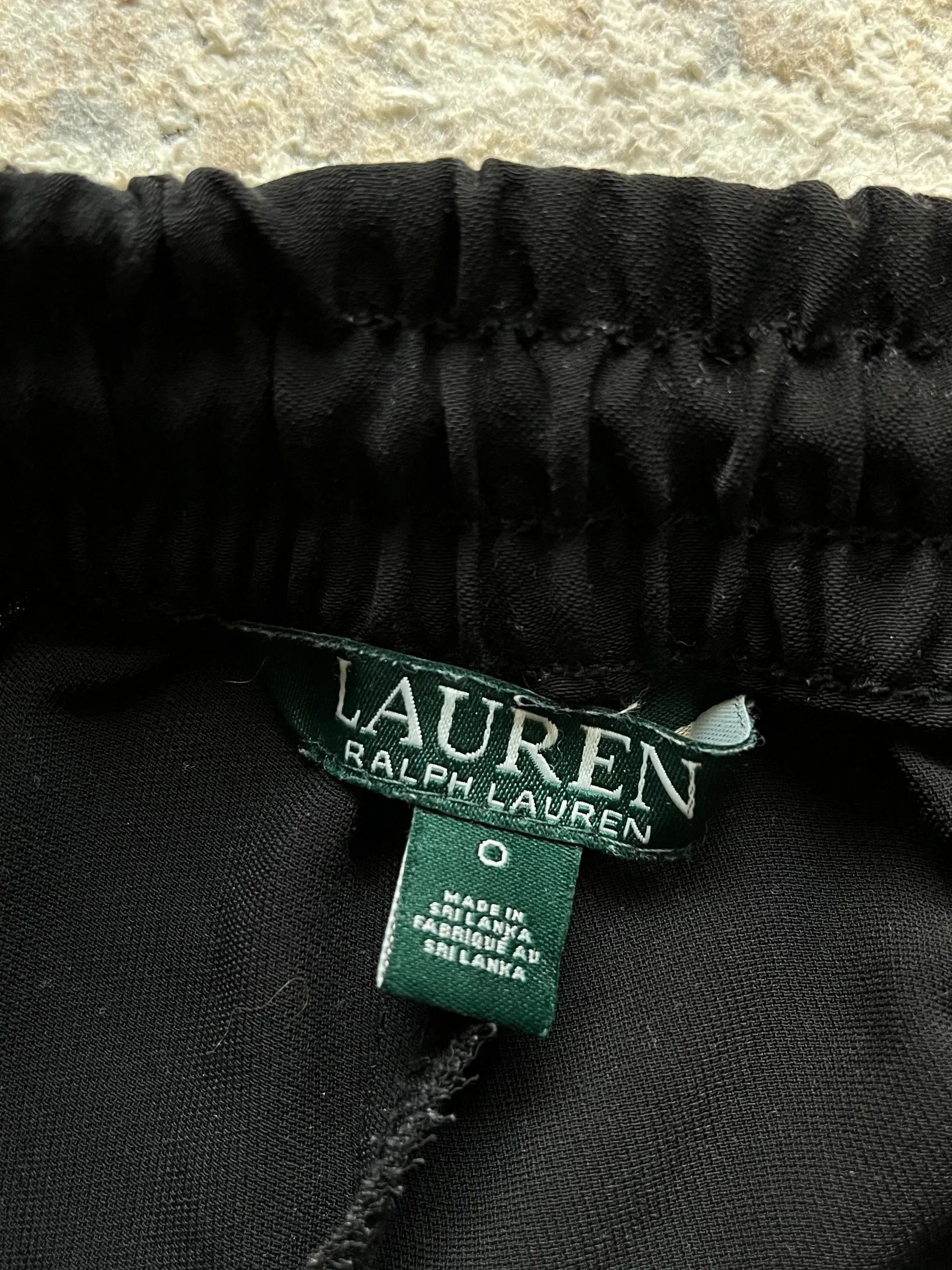 Polo Ralph Lauren Lauren Ralph Lauren 2018 Satin Pants Black White Blue Size 25" / US 0 / IT 36 - 3 Thumbnail