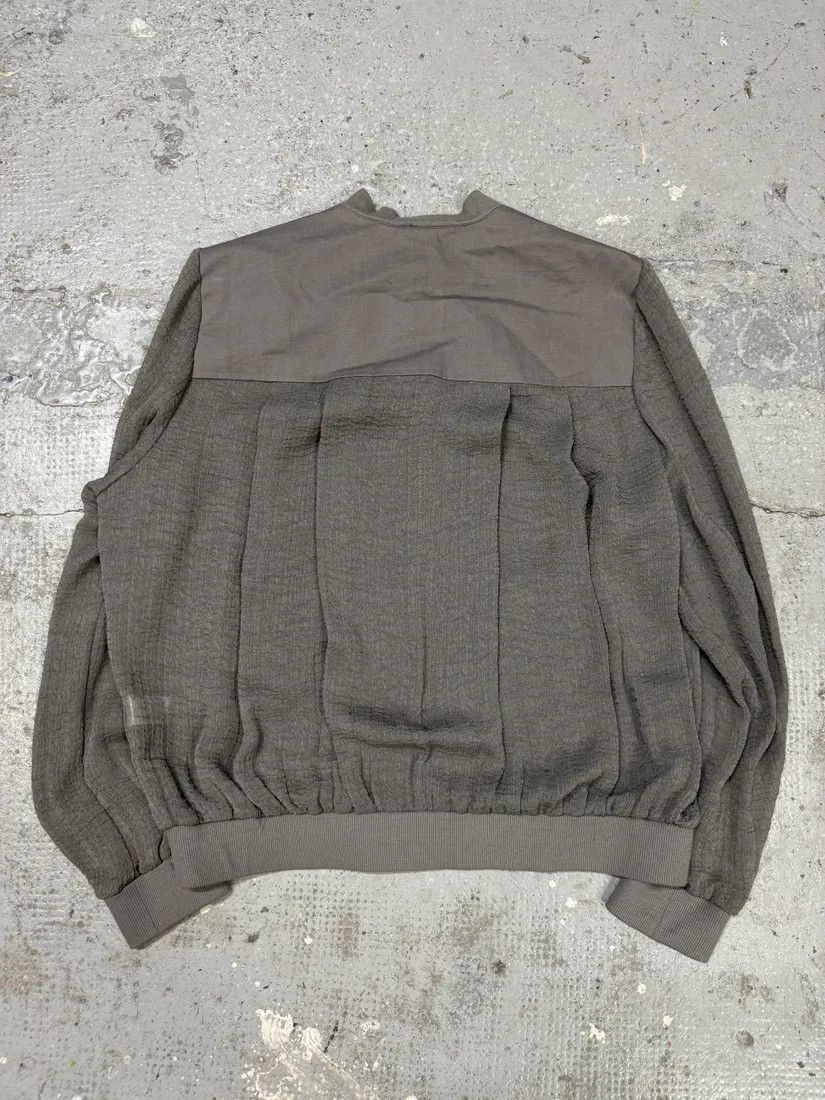 Helmut Lang × Vintage Helmut Lang Concrete Raw Grey Bomber Jacket Size XS / US 0-2 / IT 36-38 - 5 Thumbnail