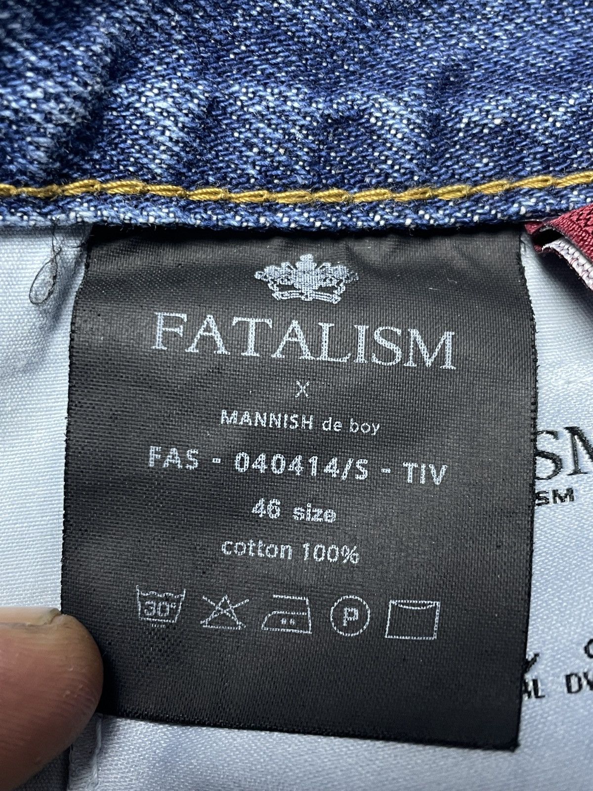 FDMTL SS19 Fatalism X Mannish De boy - Denim Pants Size US 31 - 8 Thumbnail