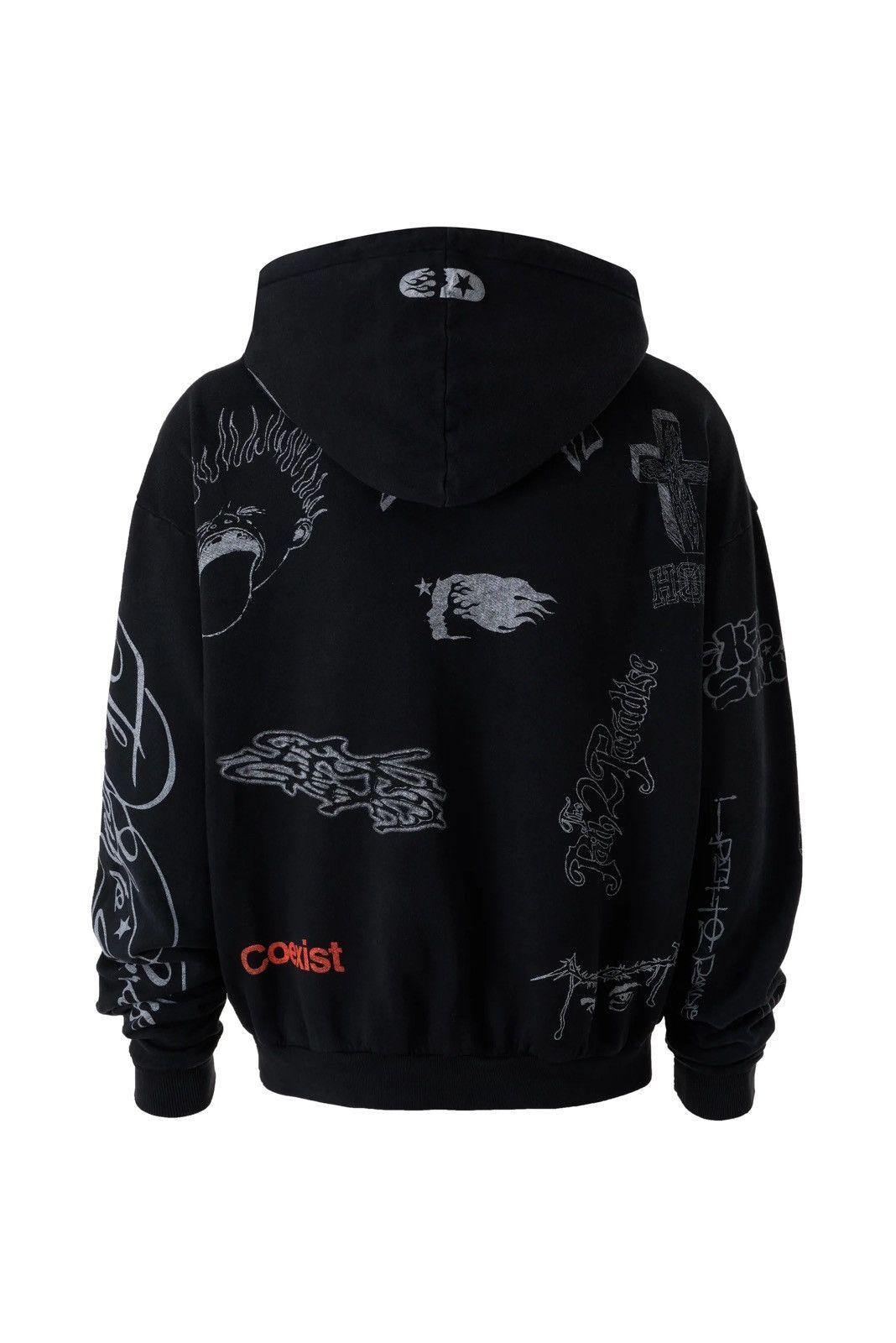 HELLSTAR Hellstar Graffiti Zip Up Hoodie Black Size US M / EU 48-50 / 2 - 20 Thumbnail