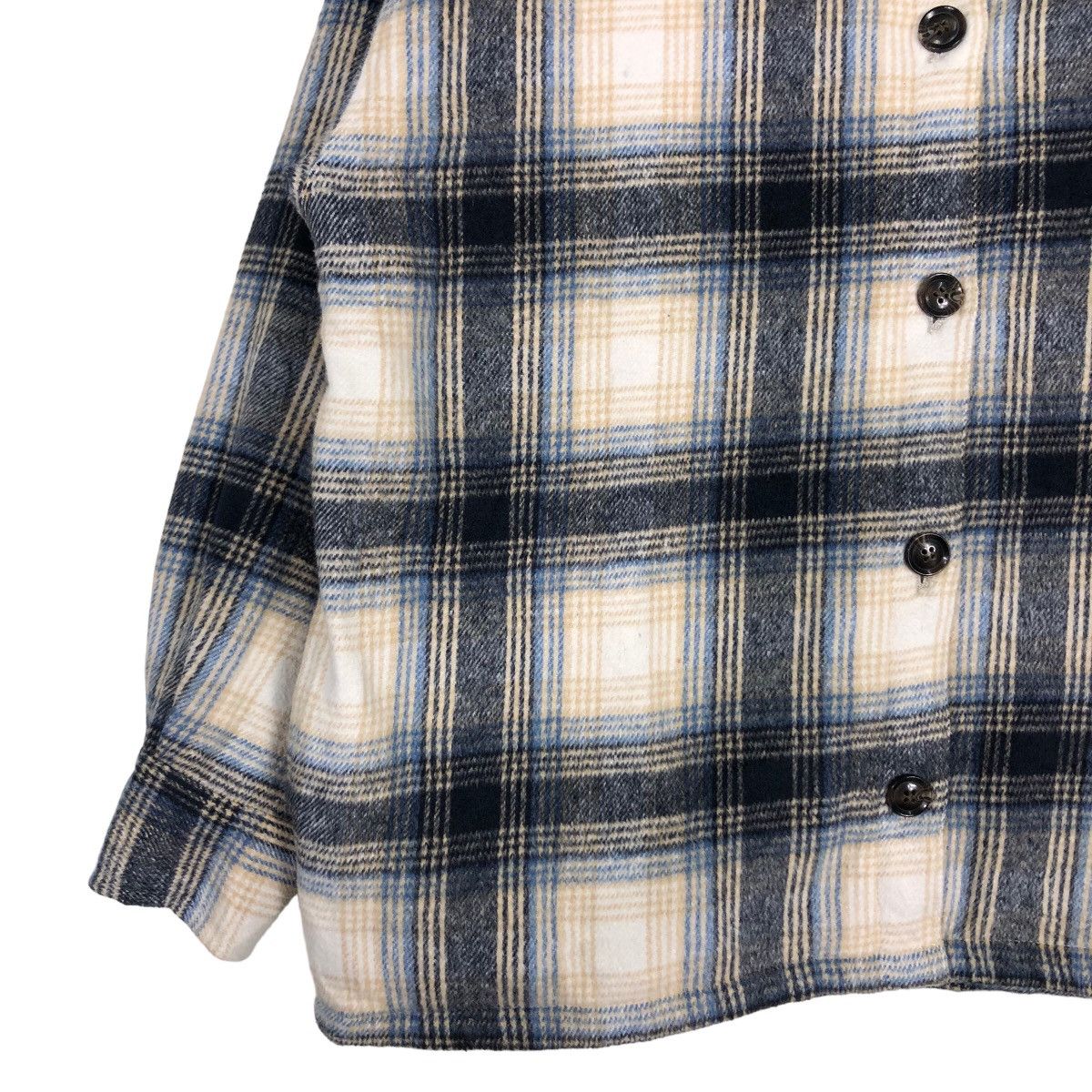 Japanese Brand Vtg Wool Flannel Jacket Worker Lunacion Issey Miyake Tartan Size US L / EU 52-54 / 3 - 4 Thumbnail