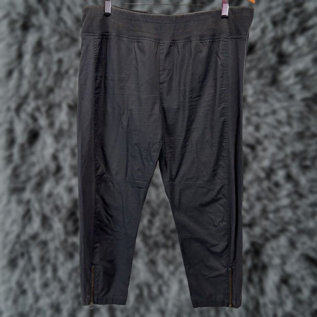 Soft Surroundings Soft Surroundings Women’s Ankle Pants Petites XL Gray Zippers Pull On Cotton Blend Zipper Tapered Ankle Style Size PXL Sz Pre-owned Size 40" / US 18 - 1 Thumbnail