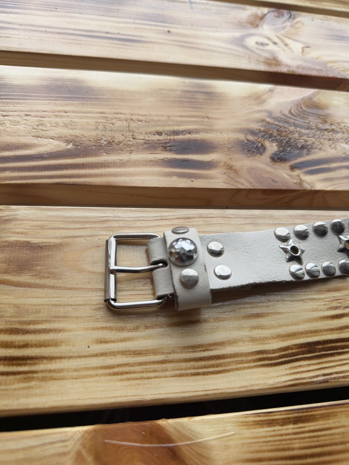If Six Was Nine Vintage Japanese Studded Leather Punk Emo Rock Goth Y2K belt Size ONE SIZE - 6 Thumbnail