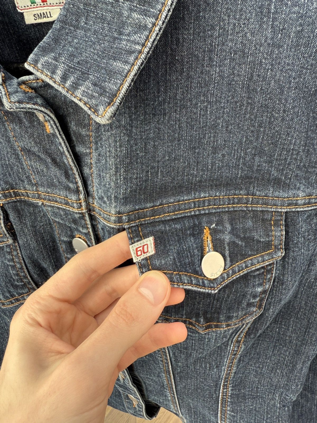 Miss Sixty MISS SIXTY Italy VTG 90s Cotton Denim Slim Fit Jacket Size S / US 4 / IT 40 - 9 Thumbnail