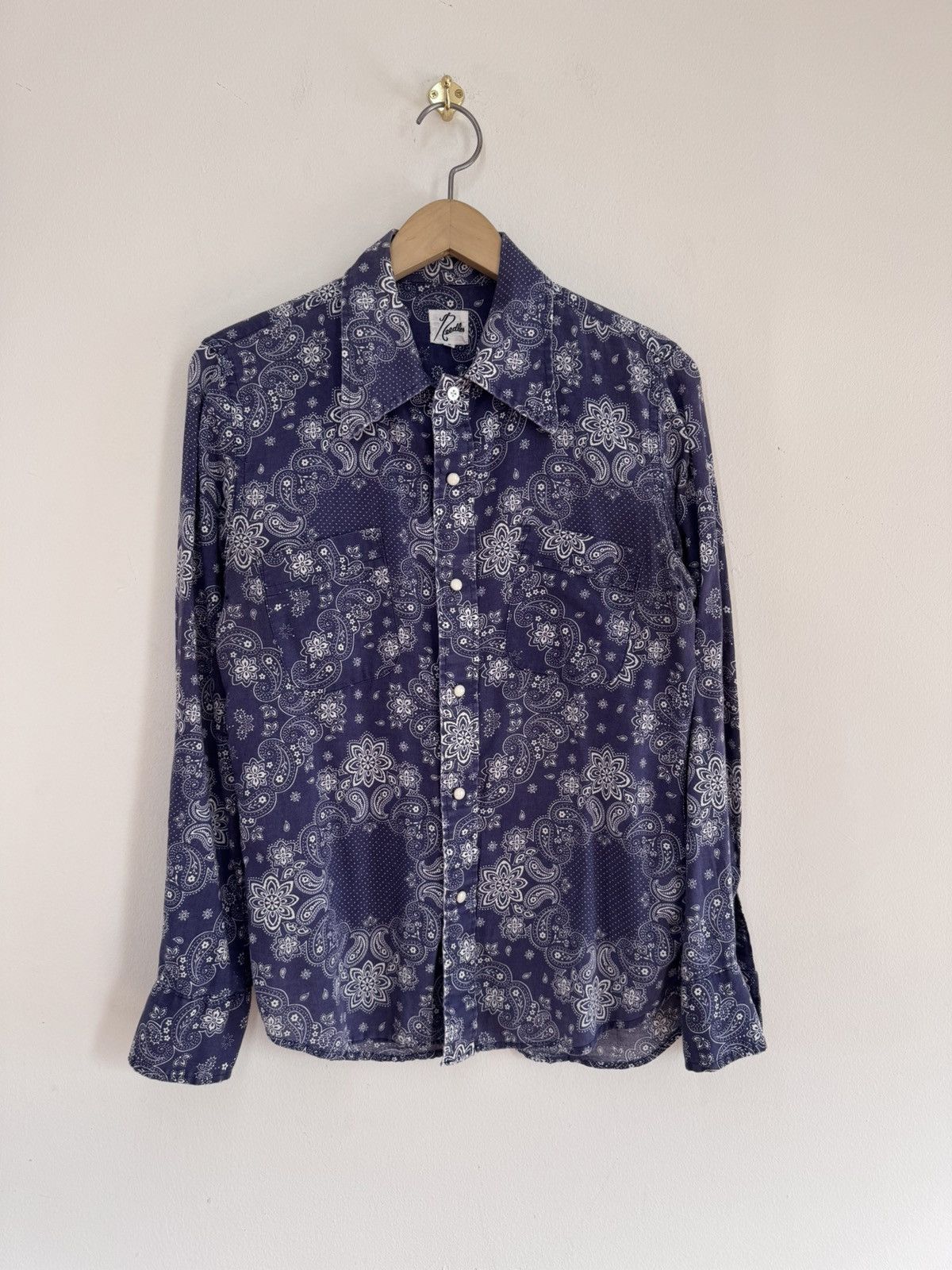 Needles Needles Bandana Western Snap Shirt Navy S Size US S / EU 44-46 / 1 - 1 Thumbnail