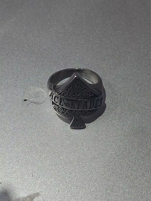 Jewelry Ace of spade Ring Streetwear Jewelry Fashion Gift Size ONE SIZE - 2 Thumbnail