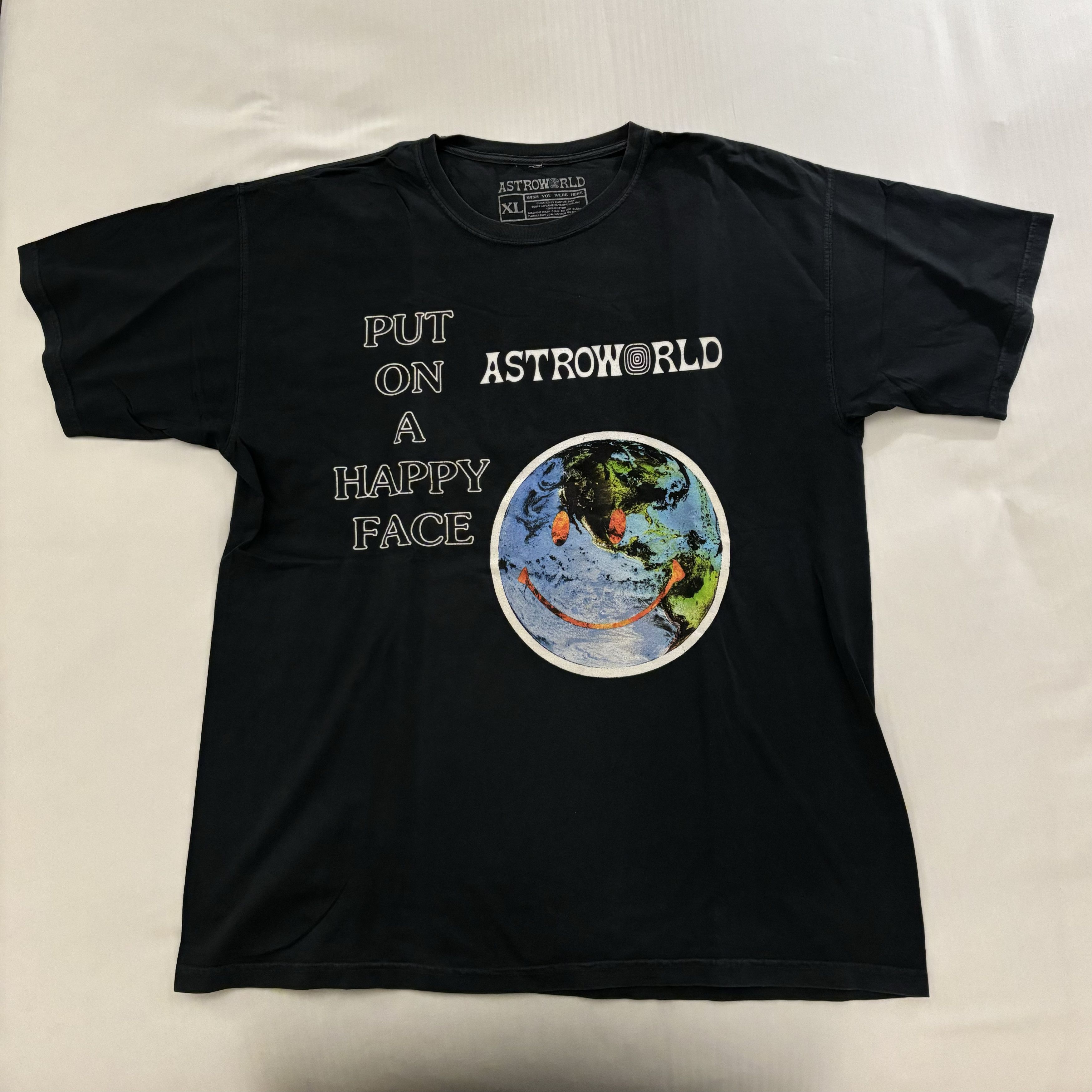 Travis Scott Astroworld Put On Smiley Face Tee Size US XL / EU 56 / 4 - 1 Thumbnail