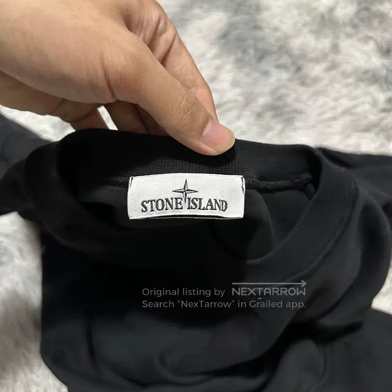Stone Island Stone Island Round Neck Sweatshirt, Basic Sweatshirt, Blac Size US M / EU 48-50 / 2 - 3 Thumbnail