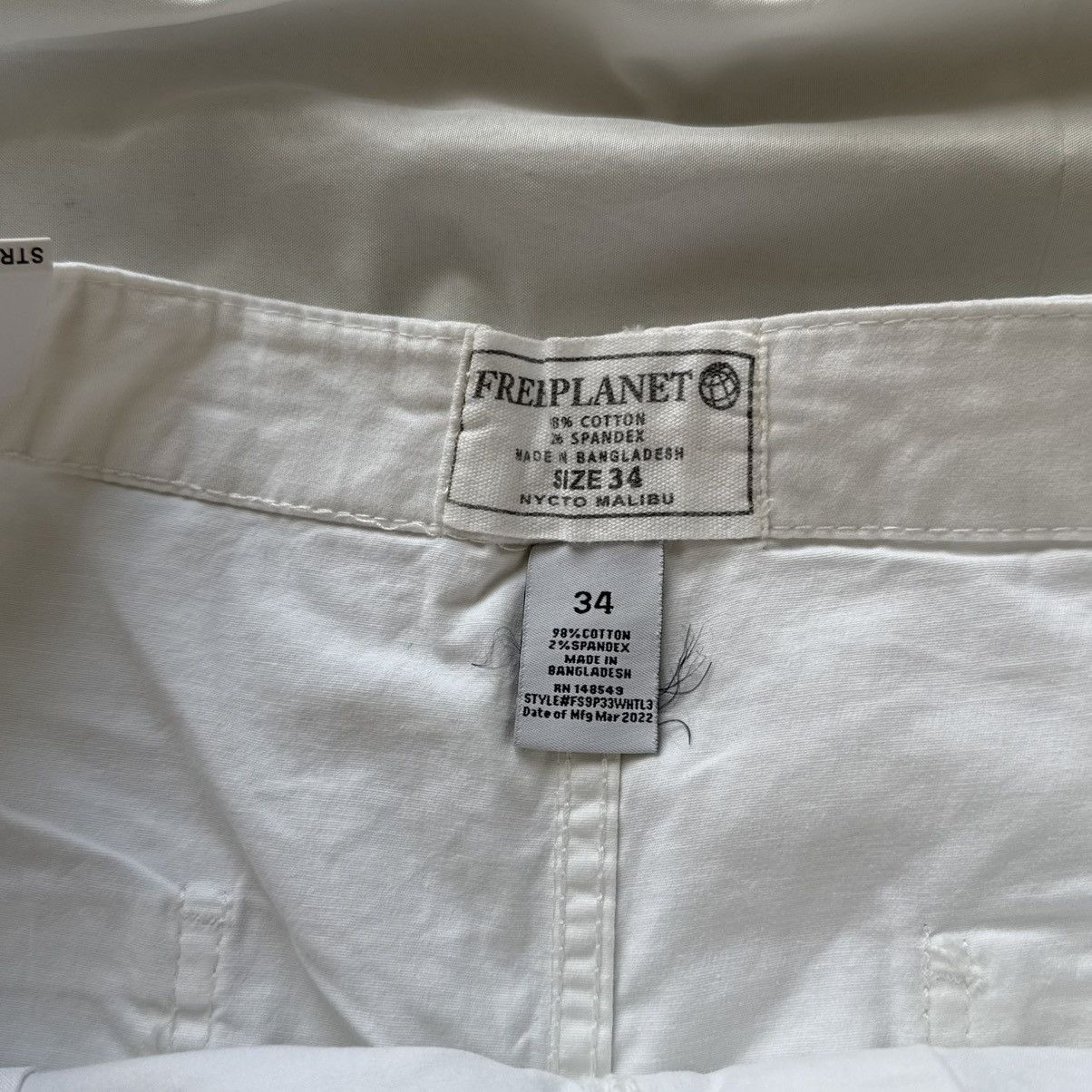 Free Planet Free Planet White Cotton Stretch Shorts Size 34 New / Summer Size US 34 / EU 50 - 7 Thumbnail