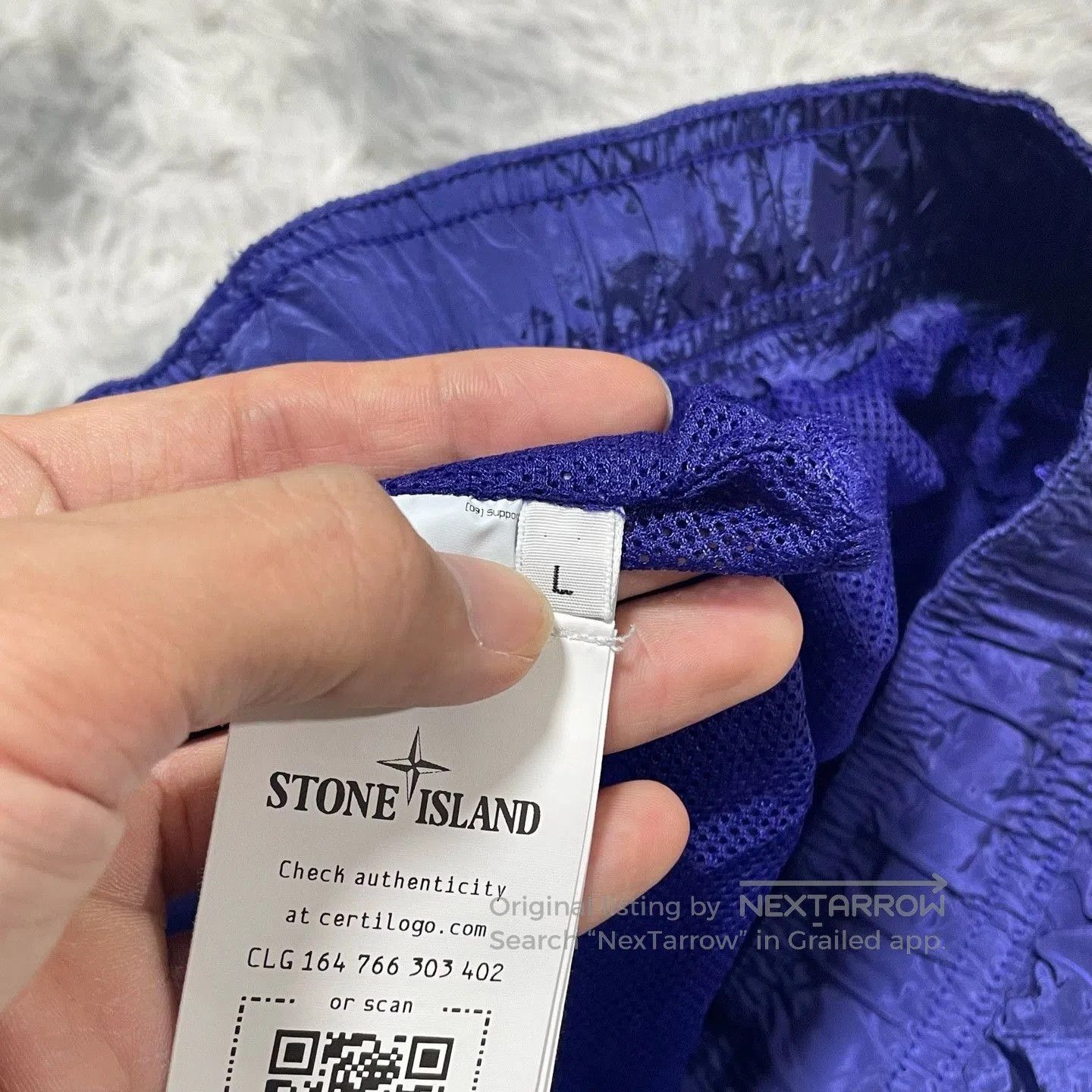 Stone Island Stone Island Metal Nylon Square Logo Shorts. Size US 32 / EU 48 - 5 Thumbnail