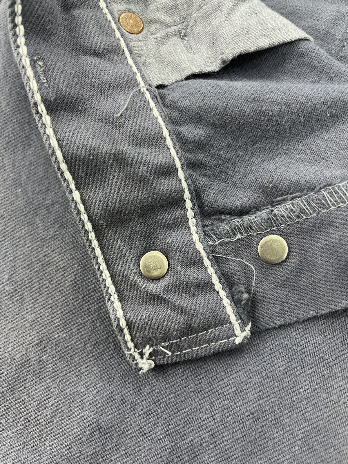 Levi's Vintage Clothing 🇺🇸1990s Vintage Levis 501 30x34 Straight Fit Grey Jeans Size US 30 / EU 46 - 10 Thumbnail
