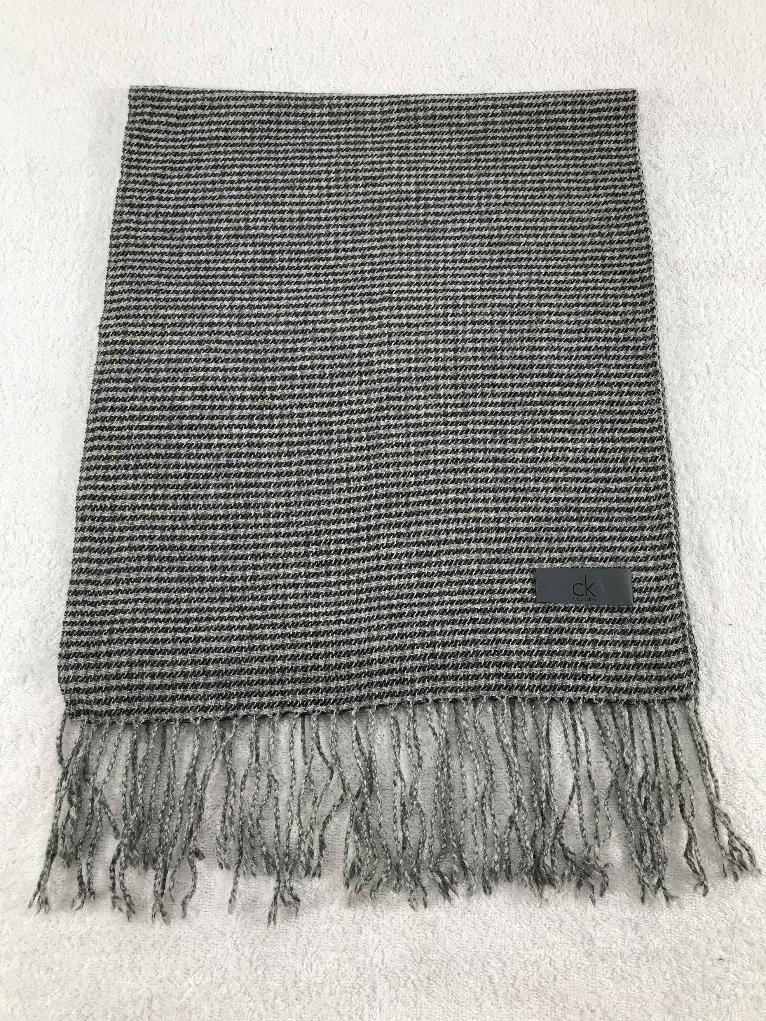 Calvin Klein × Vintage Calvin Klein Scarf / Muffler / Neckwear - WW1254 Size ONE SIZE - 2 Thumbnail