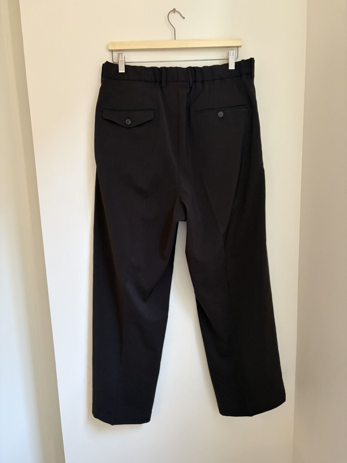 YOKO SAKAMOTO DOUBLE PLEATED TROUSERS, BROWN Size US 34 / EU 50 - 5 Thumbnail