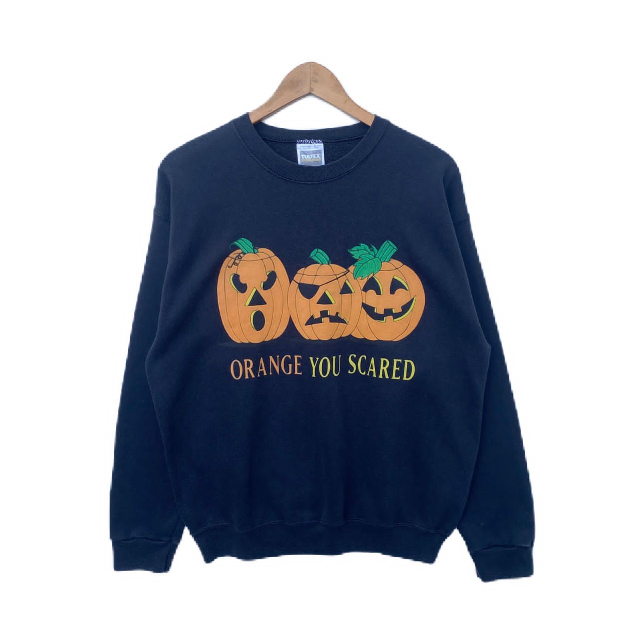 Tultex × Vintage VINTAGE HALLOWEEN SWEATSHIRT LARGE PULLOVER PUMPKINS Size US L / EU 52-54 / 3 - 1 Thumbnail