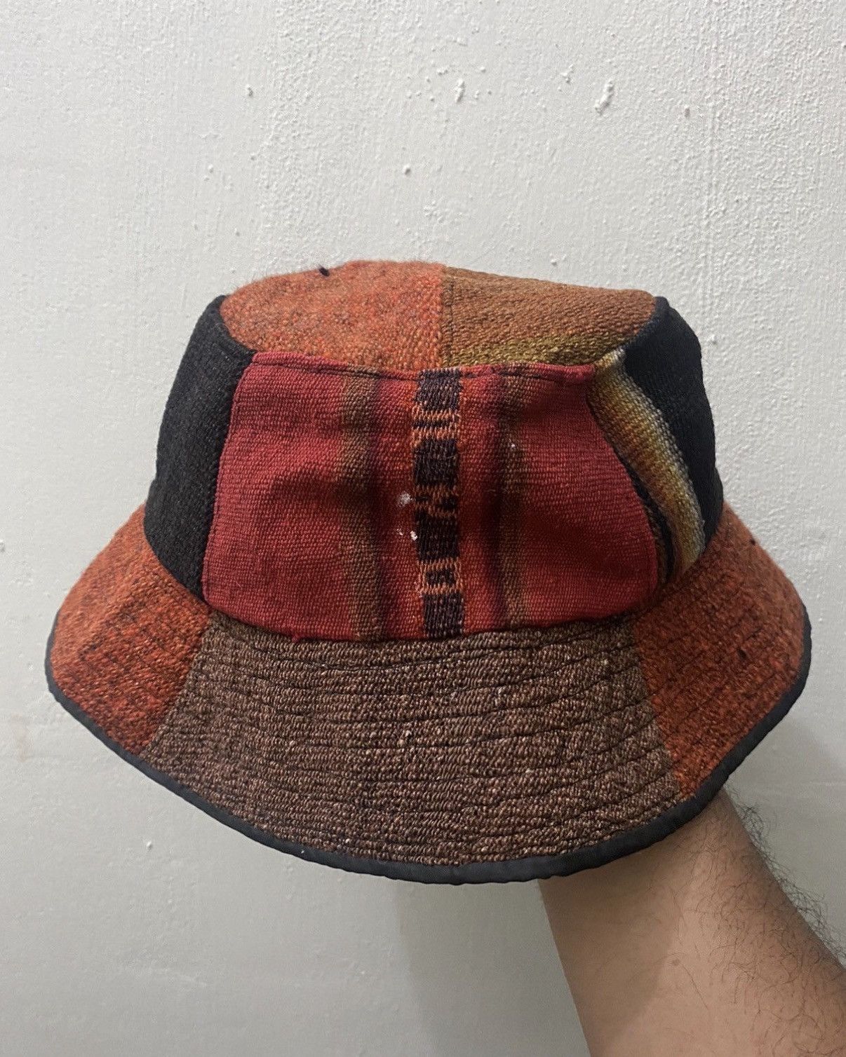 Japanese Brand VTG Patchwork Style Kapital Hat Size ONE SIZE - 5 Thumbnail