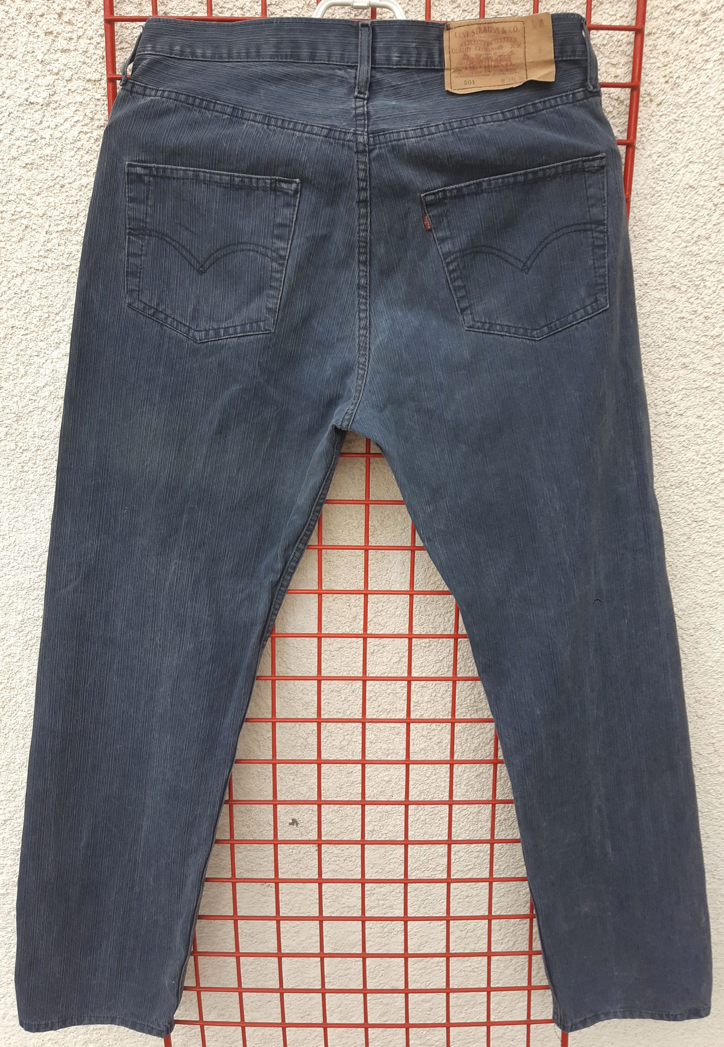 Levi's Vintage 90s LEVI'S 501 Gray Denim made in USA size W34/L36 Size US 34 / EU 50 - 2 Thumbnail