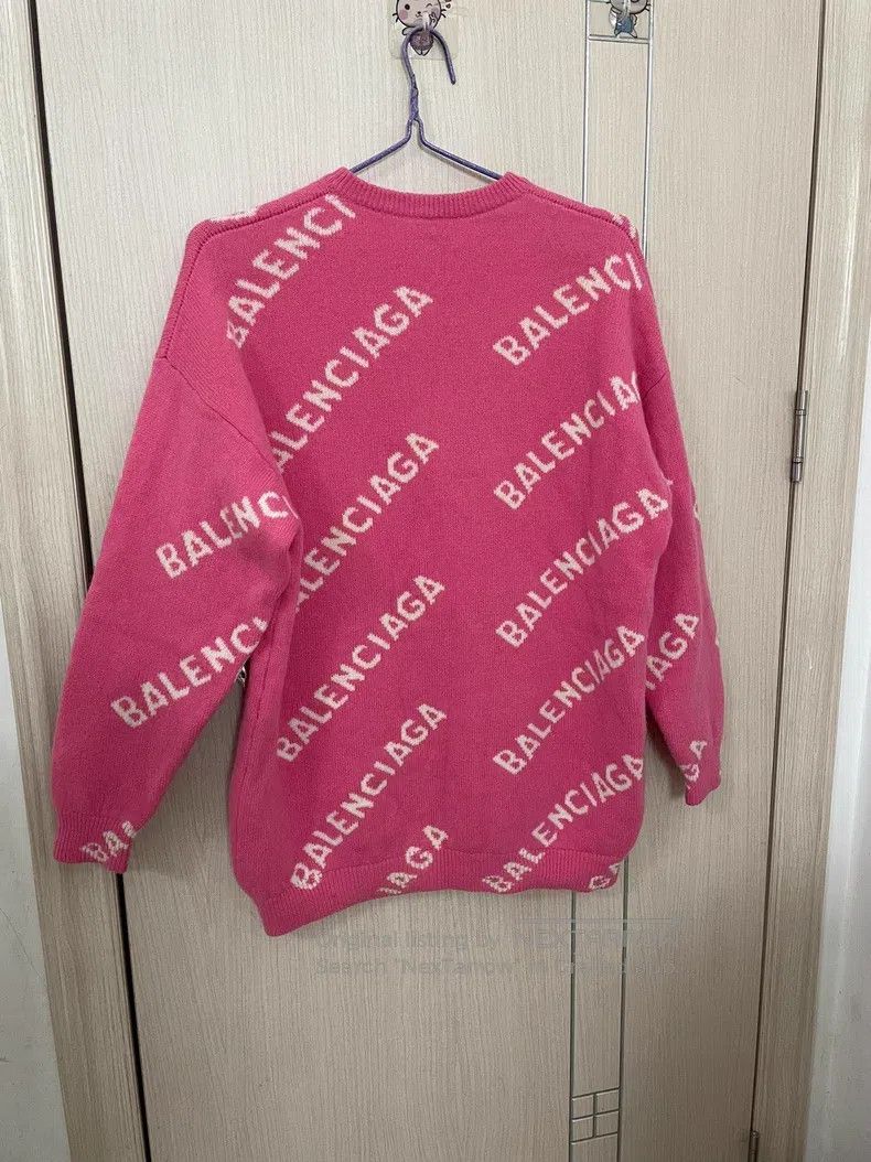 Balenciaga Balenciaga Pink logo sweater Size US S / EU 44-46 / 1 - 2 Thumbnail