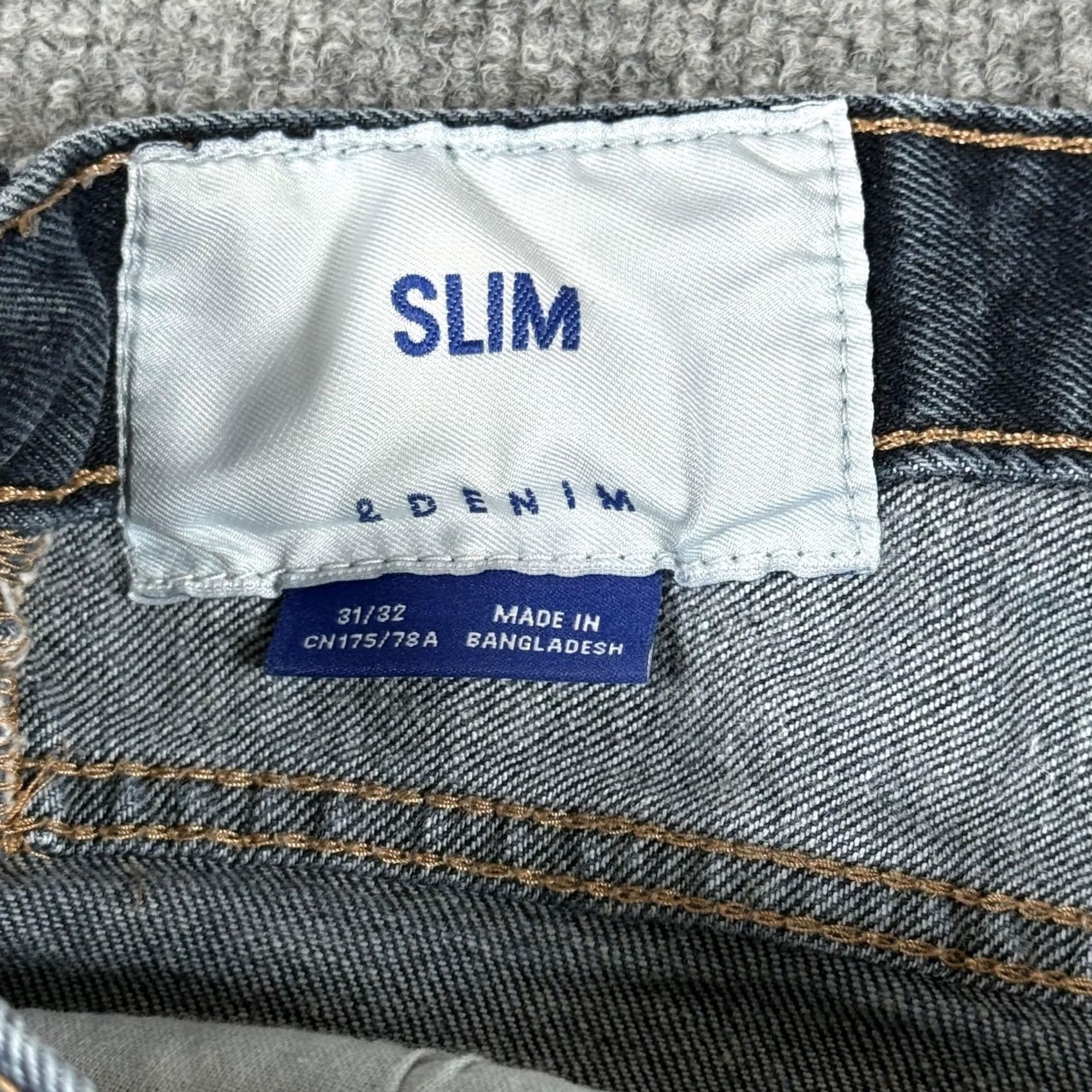 H&M H&M Slim Jeans 31x32 Blue Stretch Denim Classic Fit Straight Leg Pants Jeans Mens 31 Slim Regular 31x28.5 Inseam 32 Zip Pockets Cotton Elastane Denim Size US 31 - 7 Thumbnail