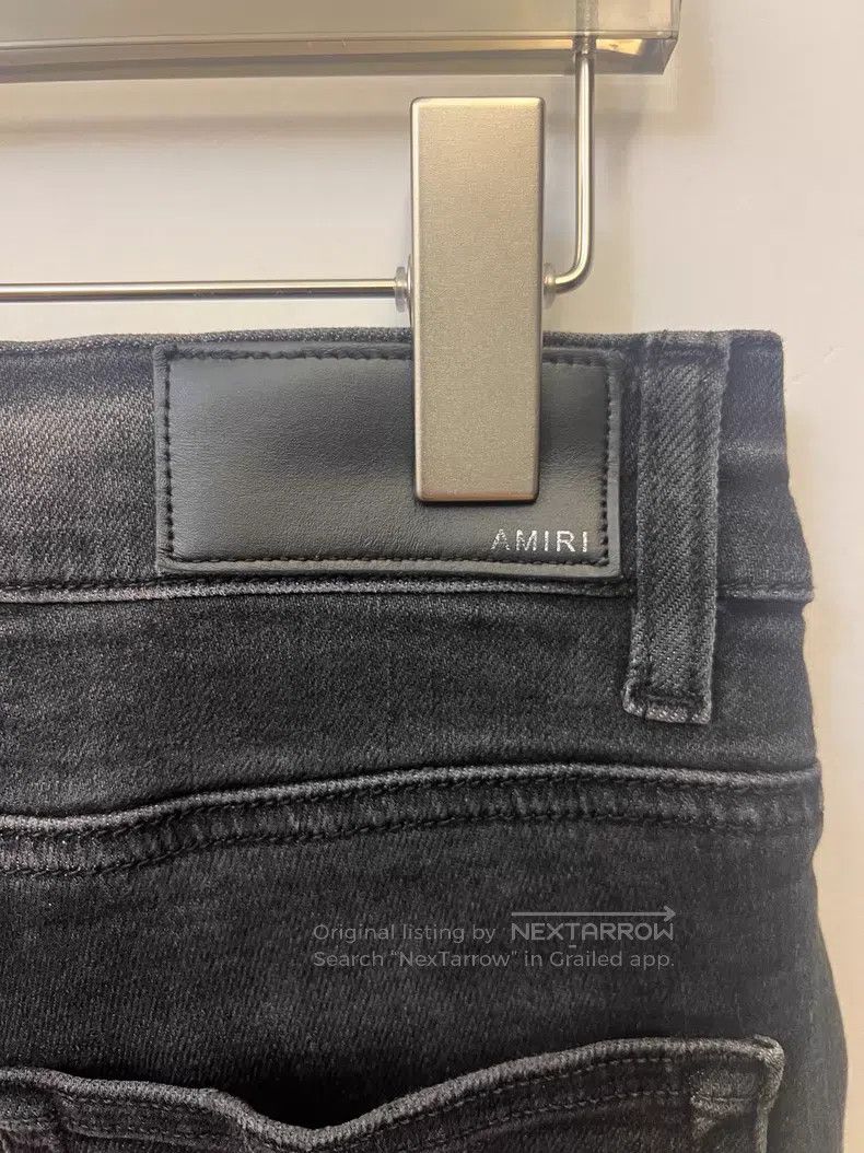 Amiri Amiri Black destroyed cat whisker denim pants Size US 30 / EU 46 - 3 Thumbnail