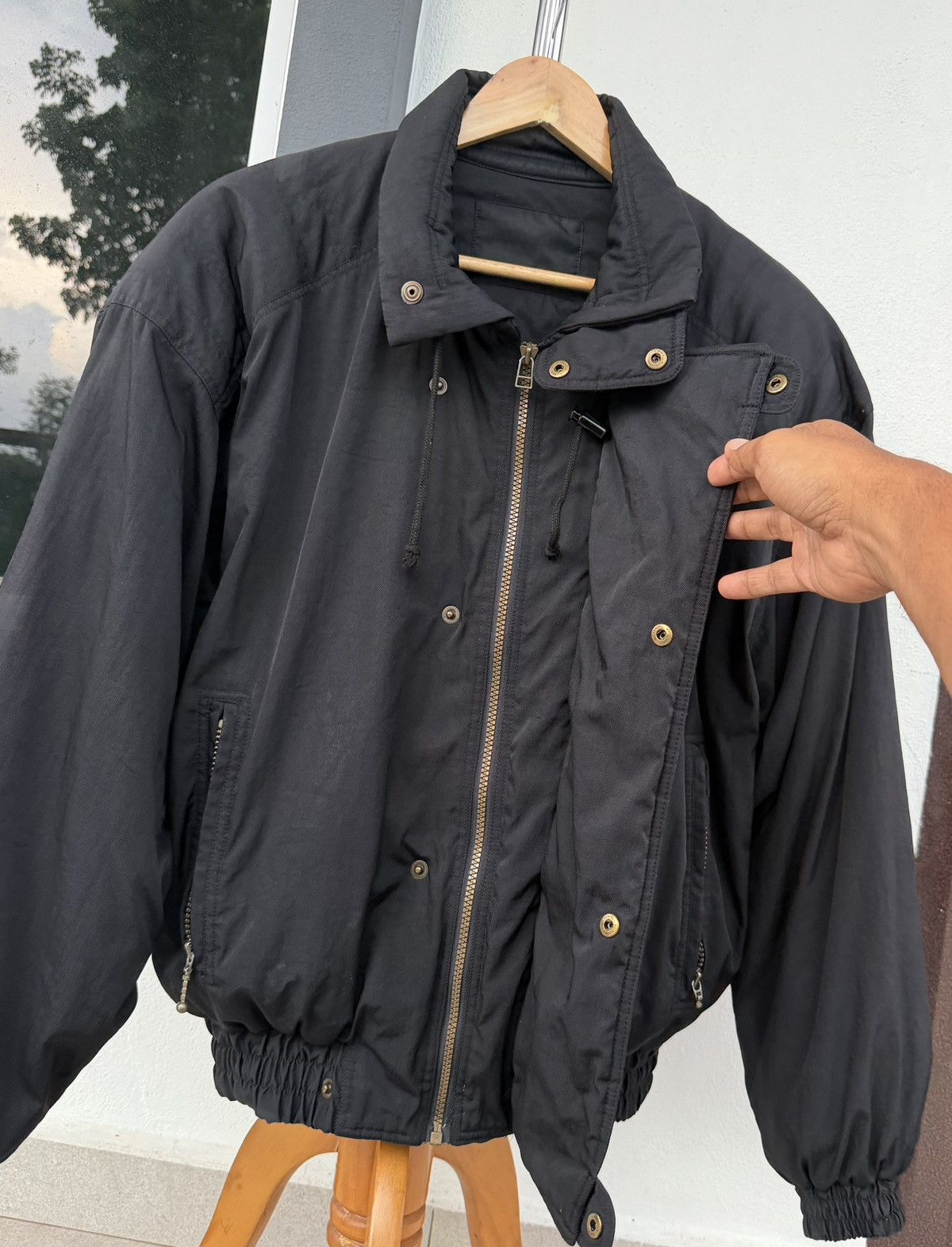 Sergio Tacchini Vintage Sergio Tacchini Milano Italia Black Bomber Jacket Size US M / EU 48-50 / 2 - 3 Thumbnail