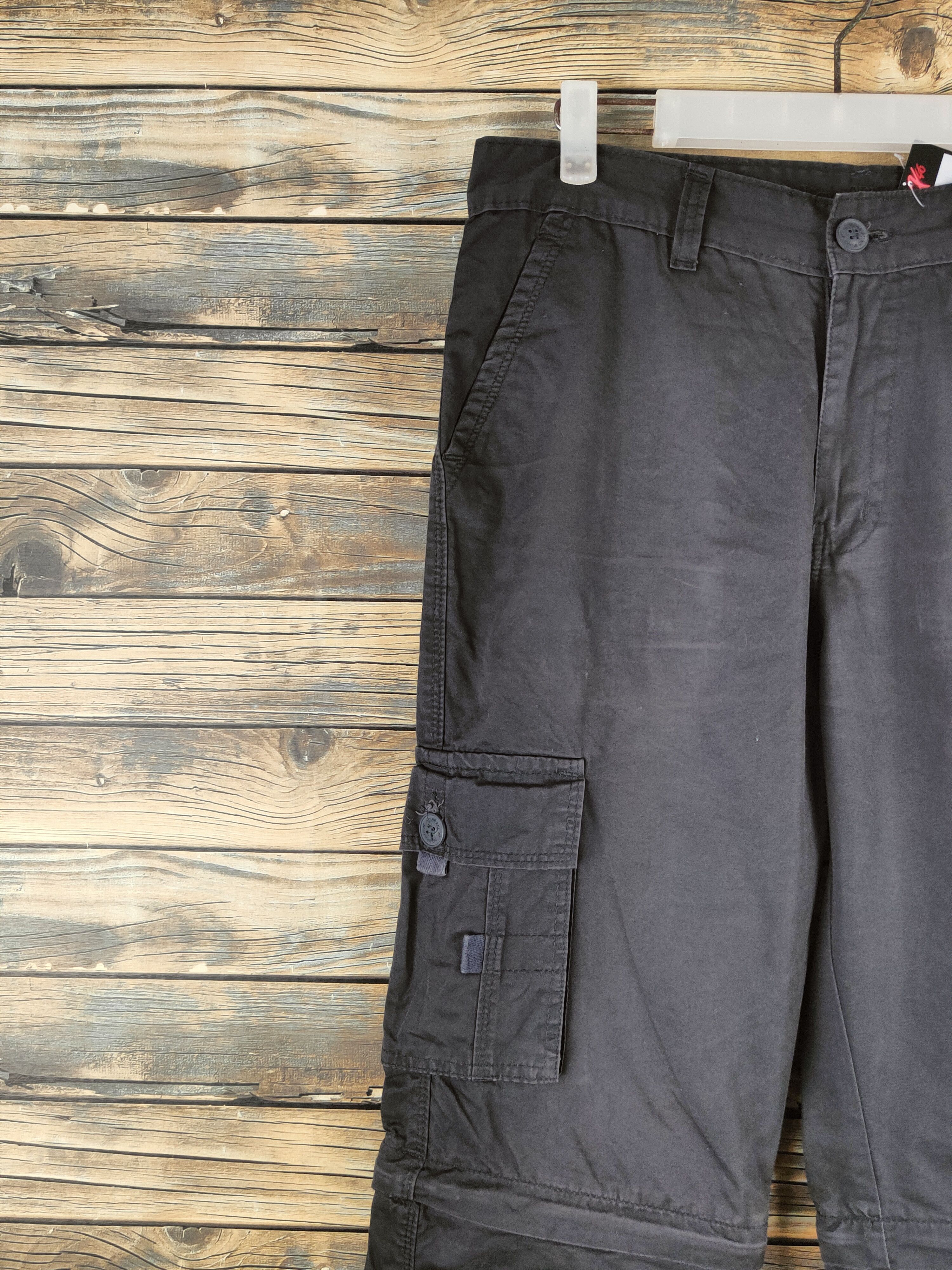 Japanese Brand DL No Brake Black Multipocket Cargo Pants #46-134 Size US 30 / EU 46 - 3 Thumbnail