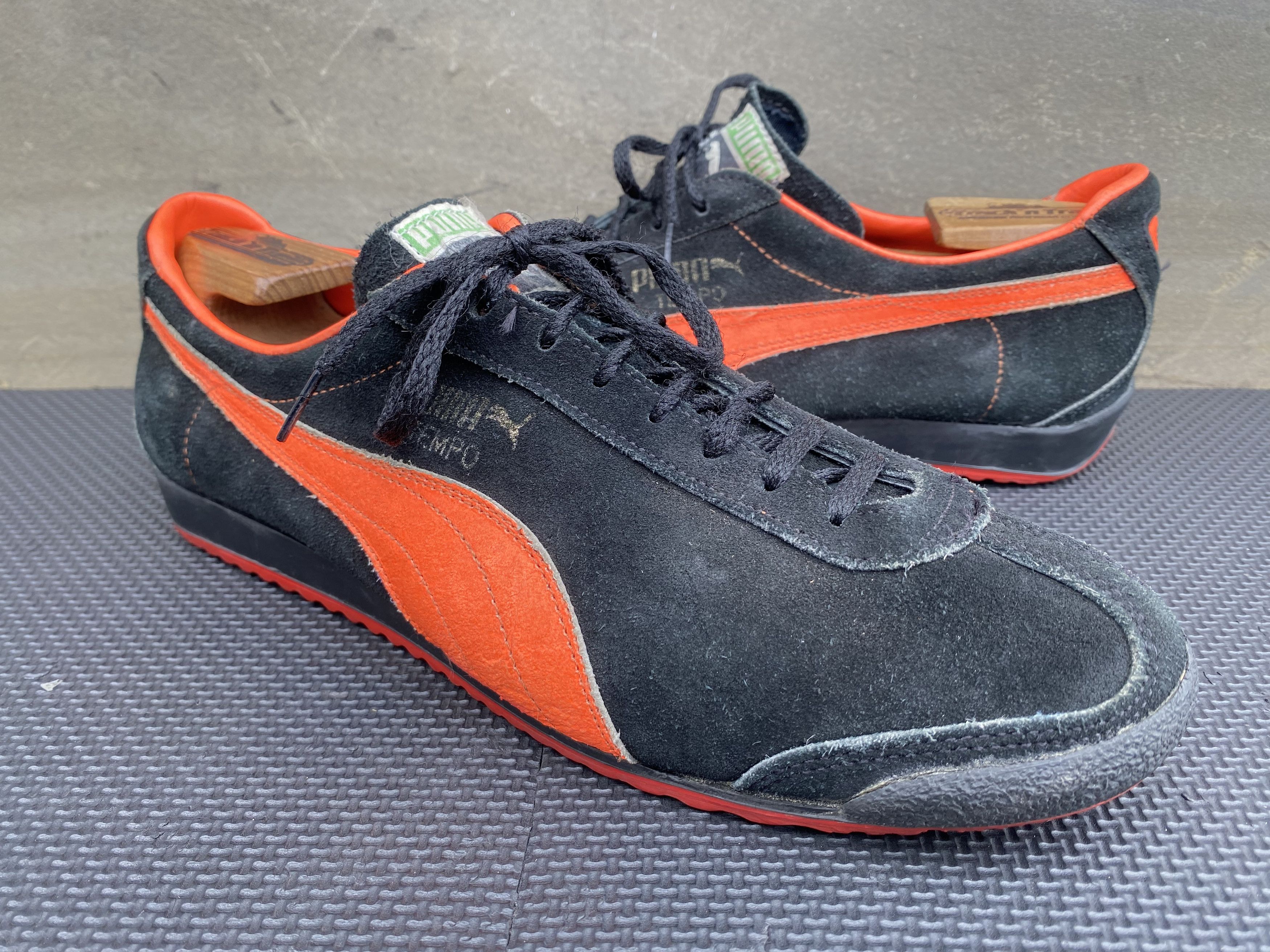 Puma × Vintage Puma RareTempo Suede BlackTrainers West Germany Vintage Size US 10 / EU 43 - 8 Thumbnail