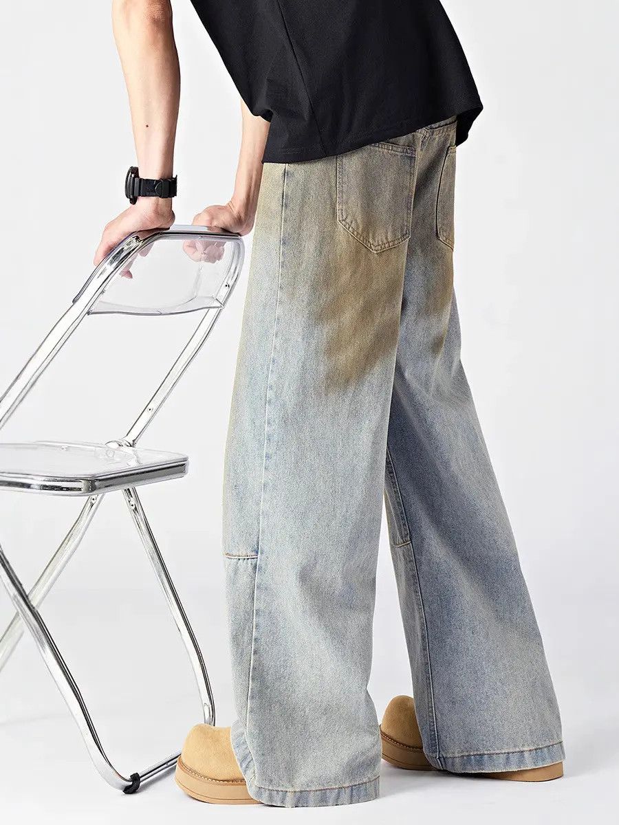 Japanese Brand × Jean Retro loose wide leg slightly flared jeans Size US 32 / EU 48 - 5 Thumbnail
