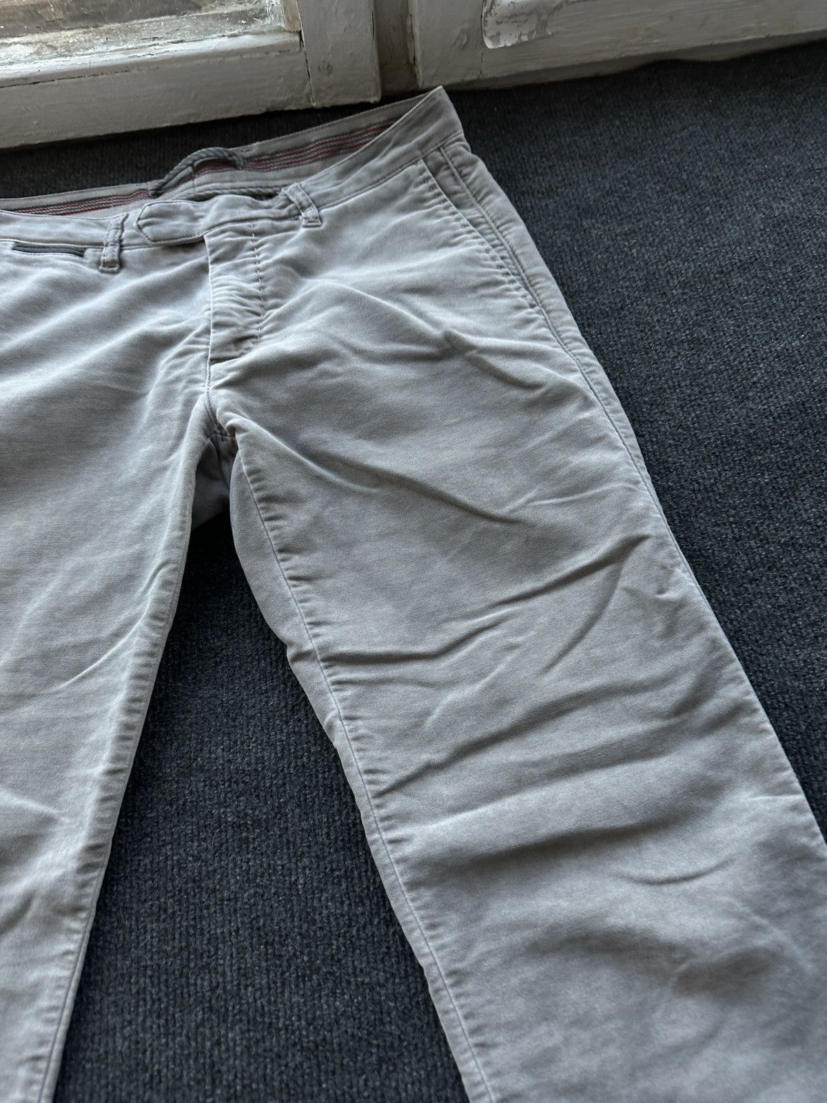 Eleventy 🚨 ELEVENTY GRAY MEN UNISEX PANTS SOFT LUXURY OLD MONEY Size US 29 - 6 Thumbnail