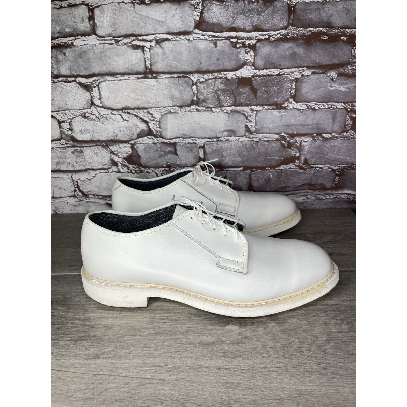 Altama Altama White Leather Oxford Dress Shoes Navy Military 629308 Size US 10 / EU 43 - 13 Thumbnail