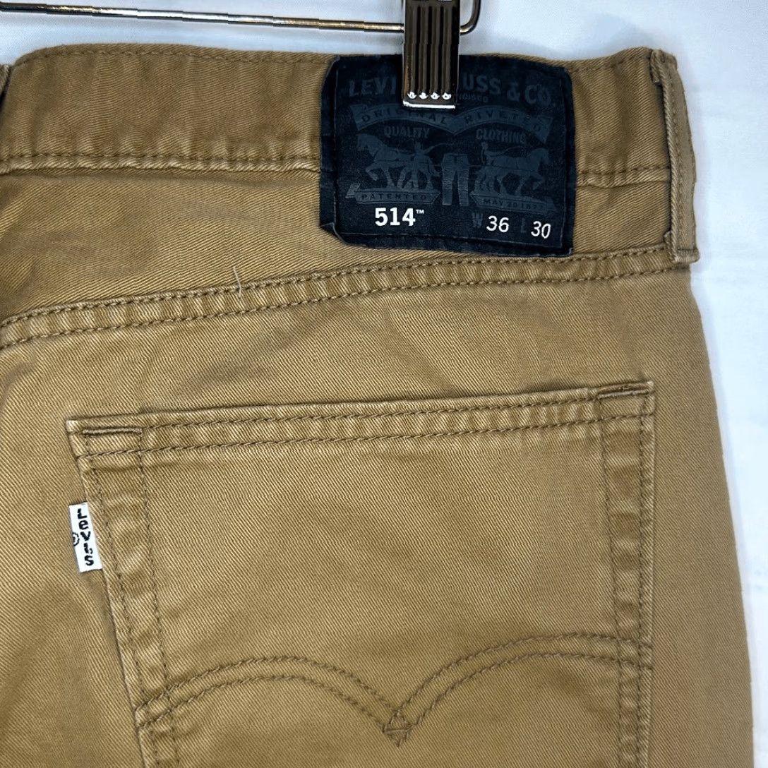 Levi's VINTAGE Levi’s 514 Mens Chino Pants Brown 36x30 Regular Inseam 30 White Tag Mens Size US 36 / EU 52 - 4 Thumbnail