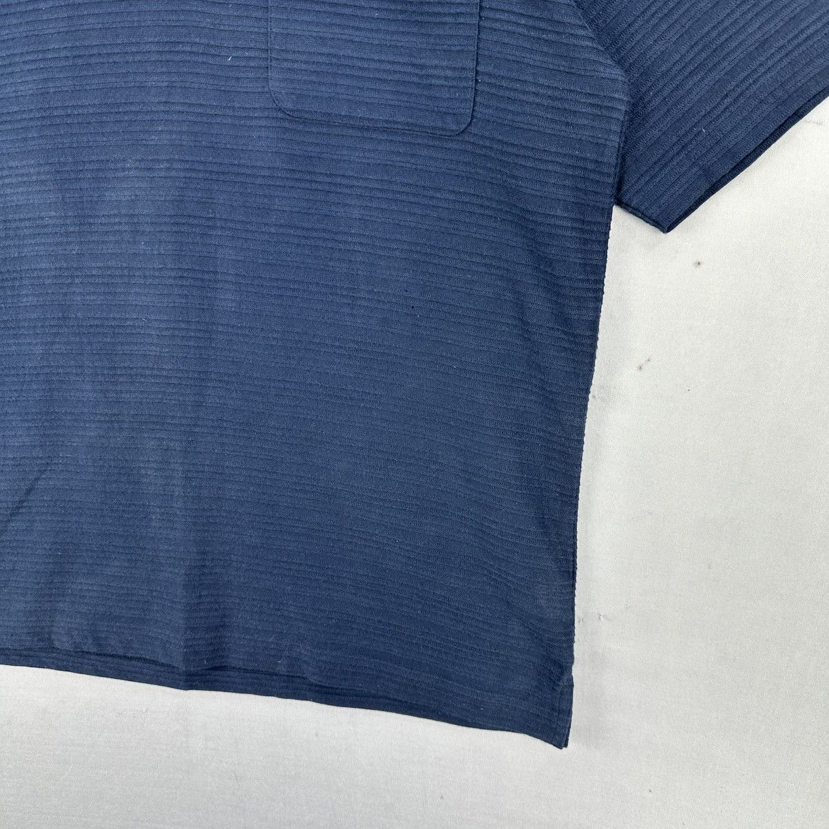 Issey Miyake IY Basics by Issey Miyake Pleated Single Pocket Tee Size US L / EU 52-54 / 3 - 3 Thumbnail