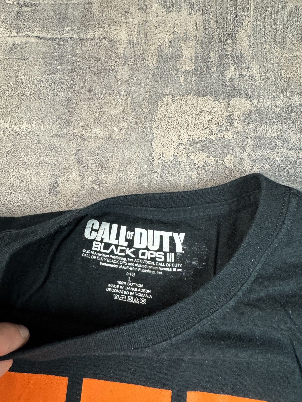 Nintendo Call of Duty Black Ops 3 Activision Tee 2015 Game Rare Sz m Size US L / EU 52-54 / 3 - 3 Thumbnail