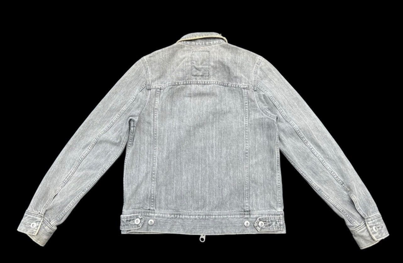 Japanese Brand Vintage 2000s NUKE Pre Julius 7 Faded Black Denim Jacket Size US M / EU 48-50 / 2 - 2 Thumbnail