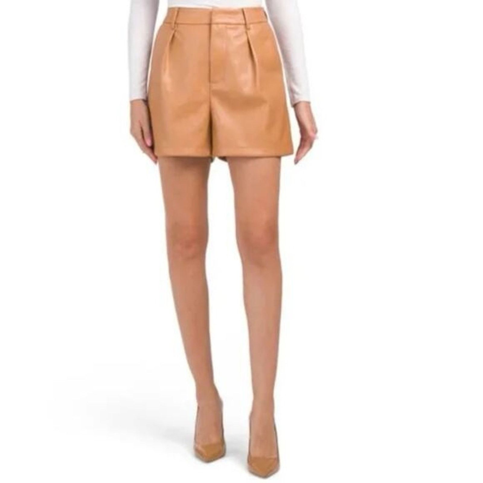 7 For All Mankind 7 For All Mankind High Rise Vegan Leather Shorts Womens XS Size 26" / US 2 / IT 38 - 1 Thumbnail