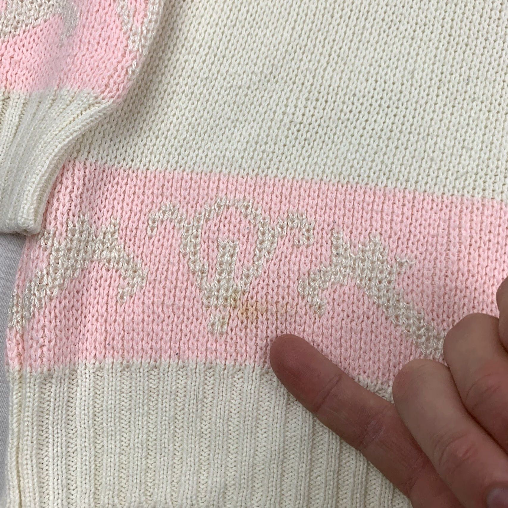 Vintage VINTAGE Fresh Young Image Sweater Womens Medium White Mock Neck Pullover Knit 90s 80s Size M / US 6-8 / IT 42-44 - 3 Thumbnail
