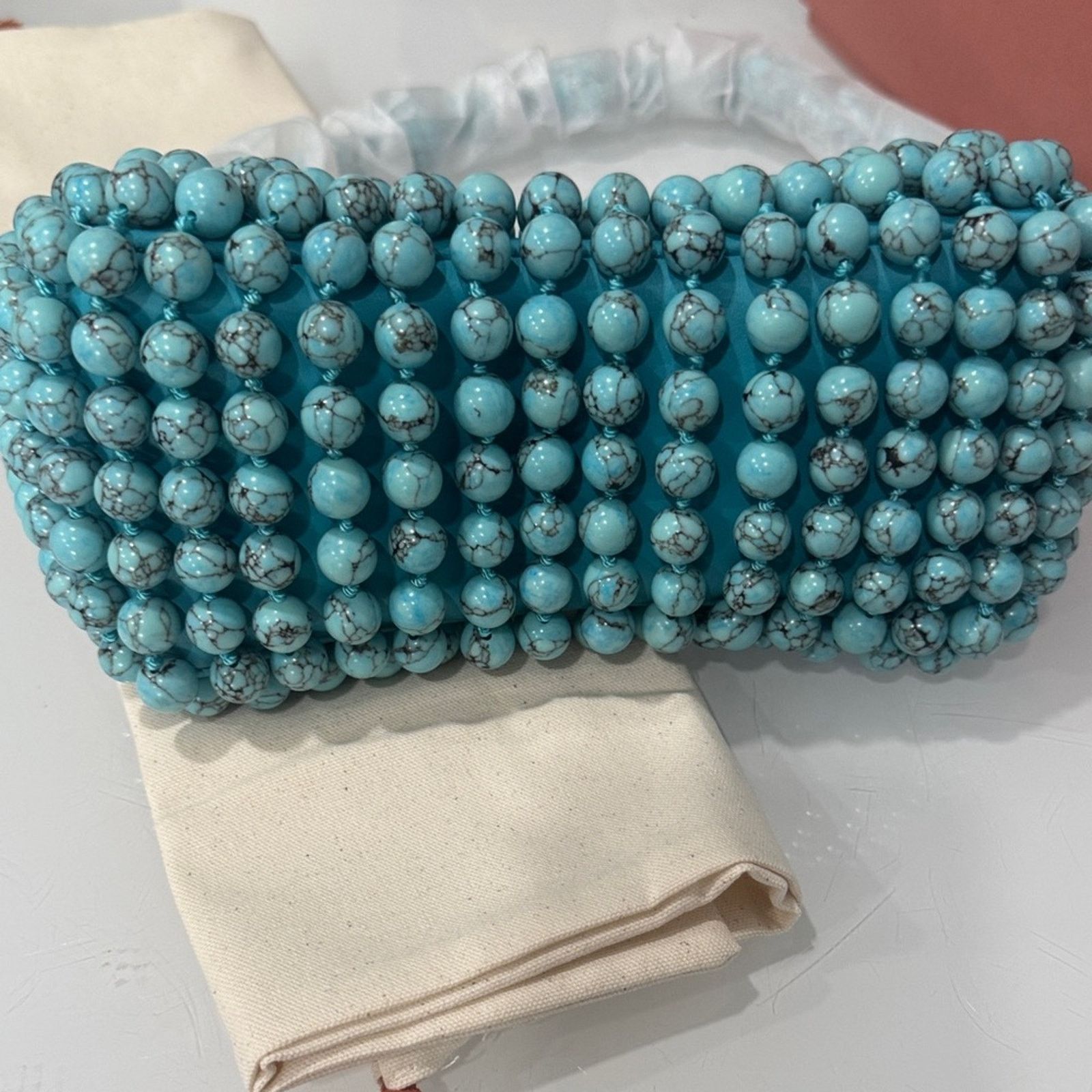 Cult Gaia cult gaia Turquoise Beaded Shoulder Bag-full inclusion Size ONE SIZE - 11 Thumbnail