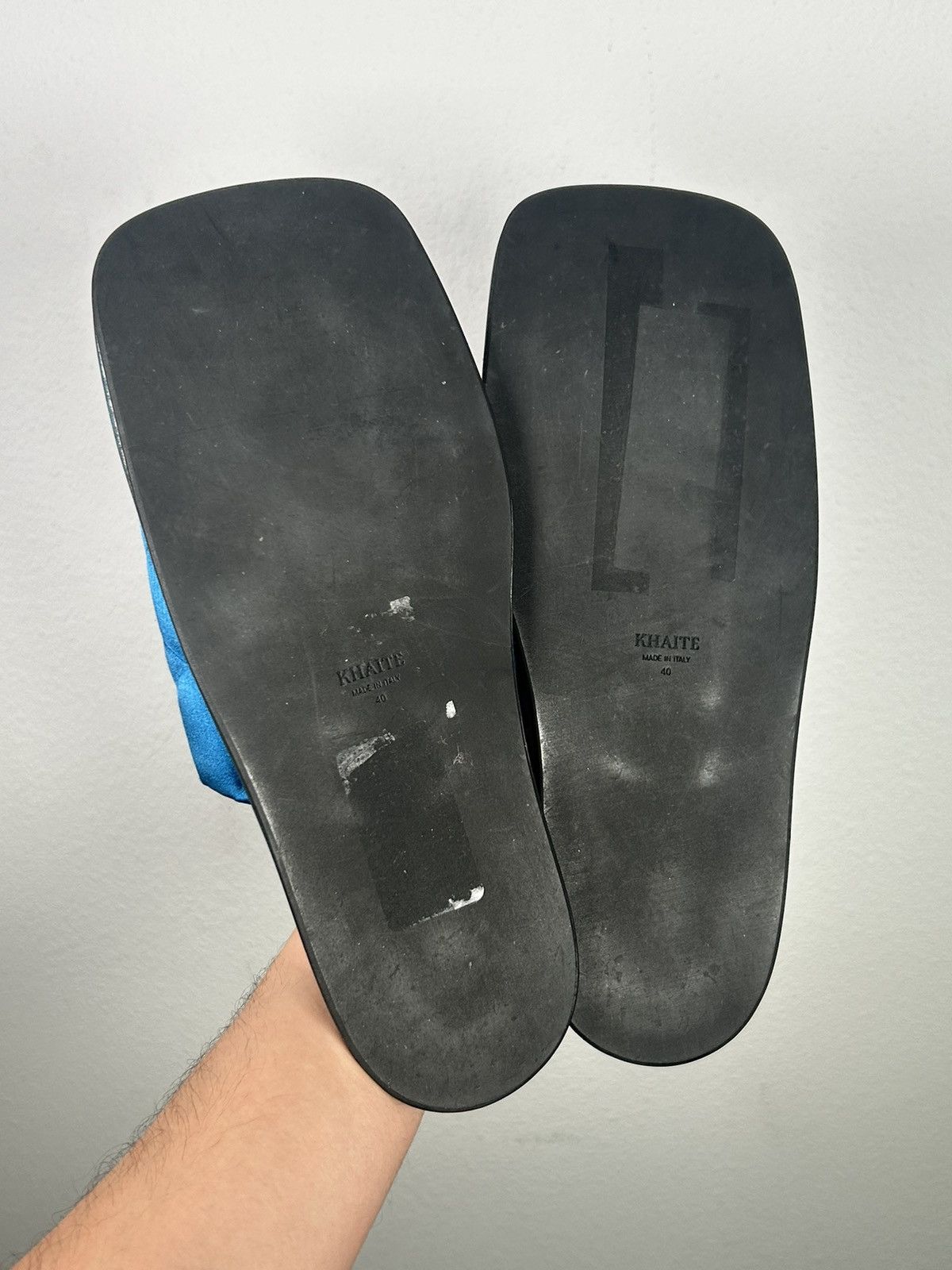 KHAITE Satin Quilted Square Toe Slippers Size US 10 / IT 40 - 6 Thumbnail