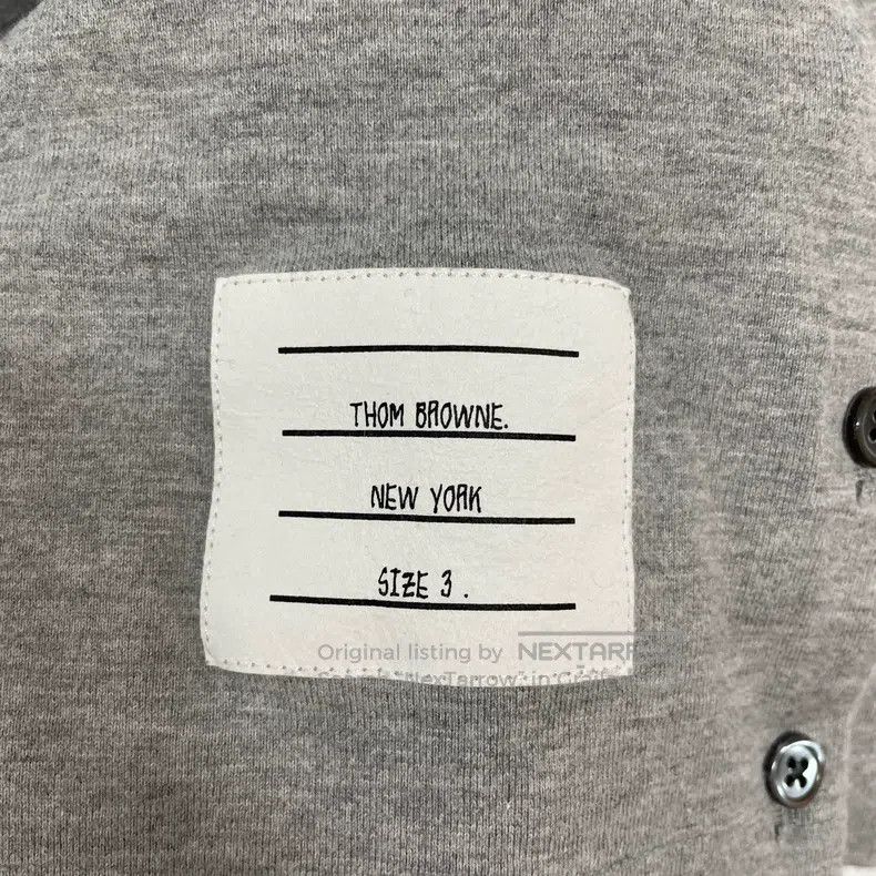 Thom Browne Thom Browne Gray Arms Four Stripe Short Sleeve Size US L / EU 52-54 / 3 - 4 Thumbnail