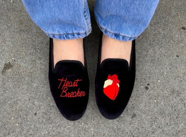 Bedwin & The Heartbreakers Velvet SMOKING SHOE HEARTBREAKER smoking shoes Loafers Size US 8 / IT 38 - 13 Thumbnail