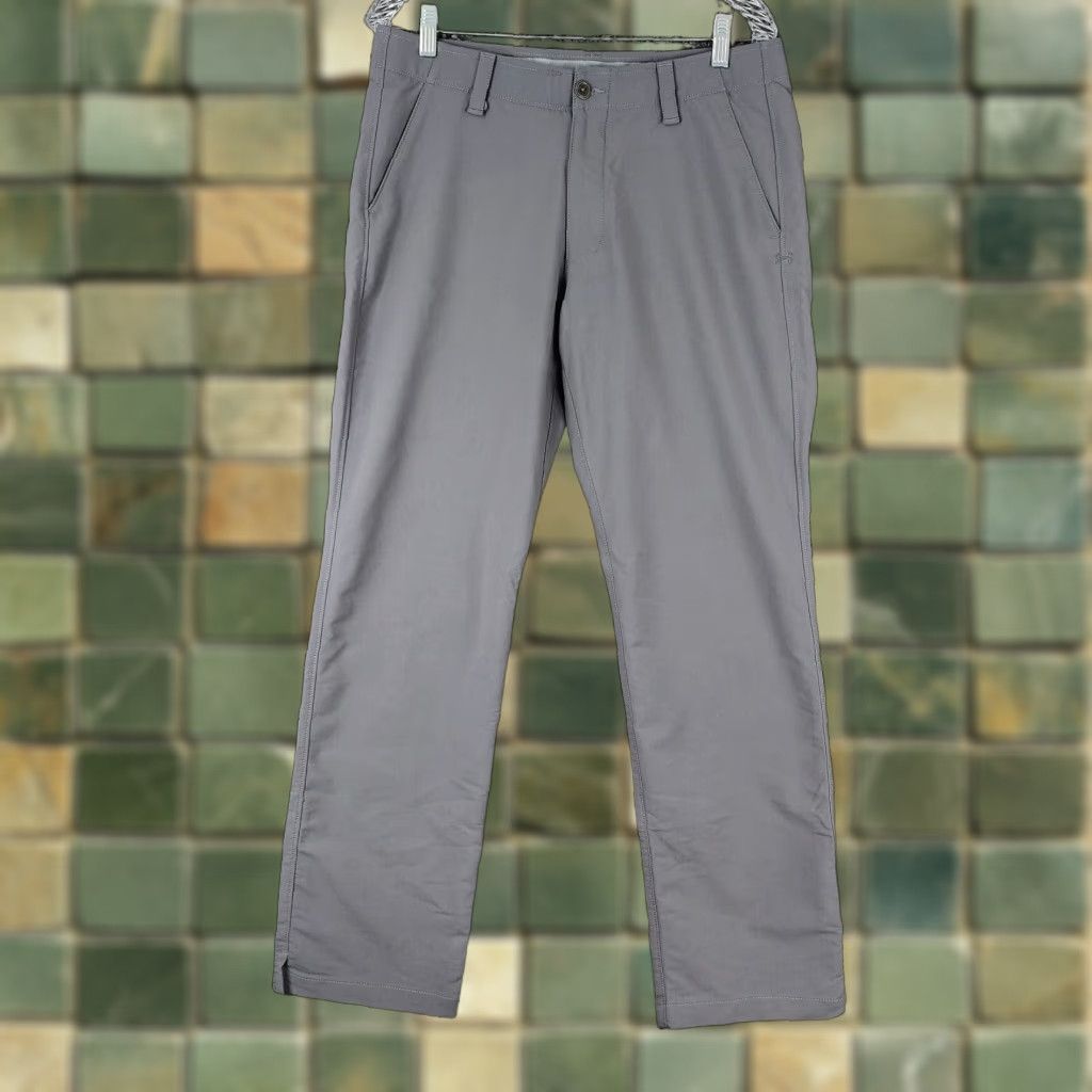 Under Armour Under Armour Mens Pants Gray Chino Straight Leg 34x32 Regular Size 34 Gray Men Size US 34 / EU 50 - 1 Thumbnail