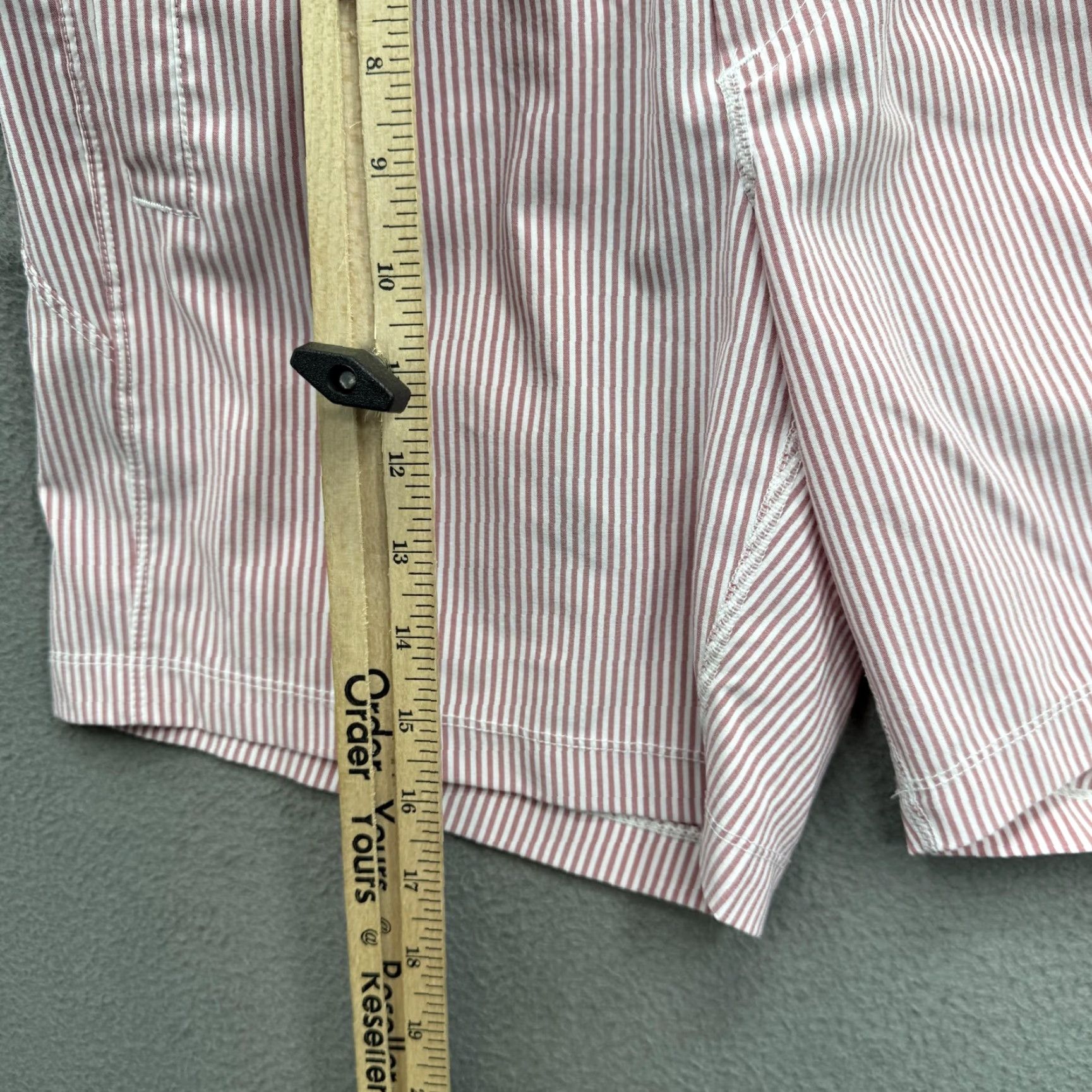 Swims Birddogs Shorts Mens Small Pink Striped Elastic Waist 7 Inseam Lined Casual Swim Random Size US 29 - 6 Thumbnail