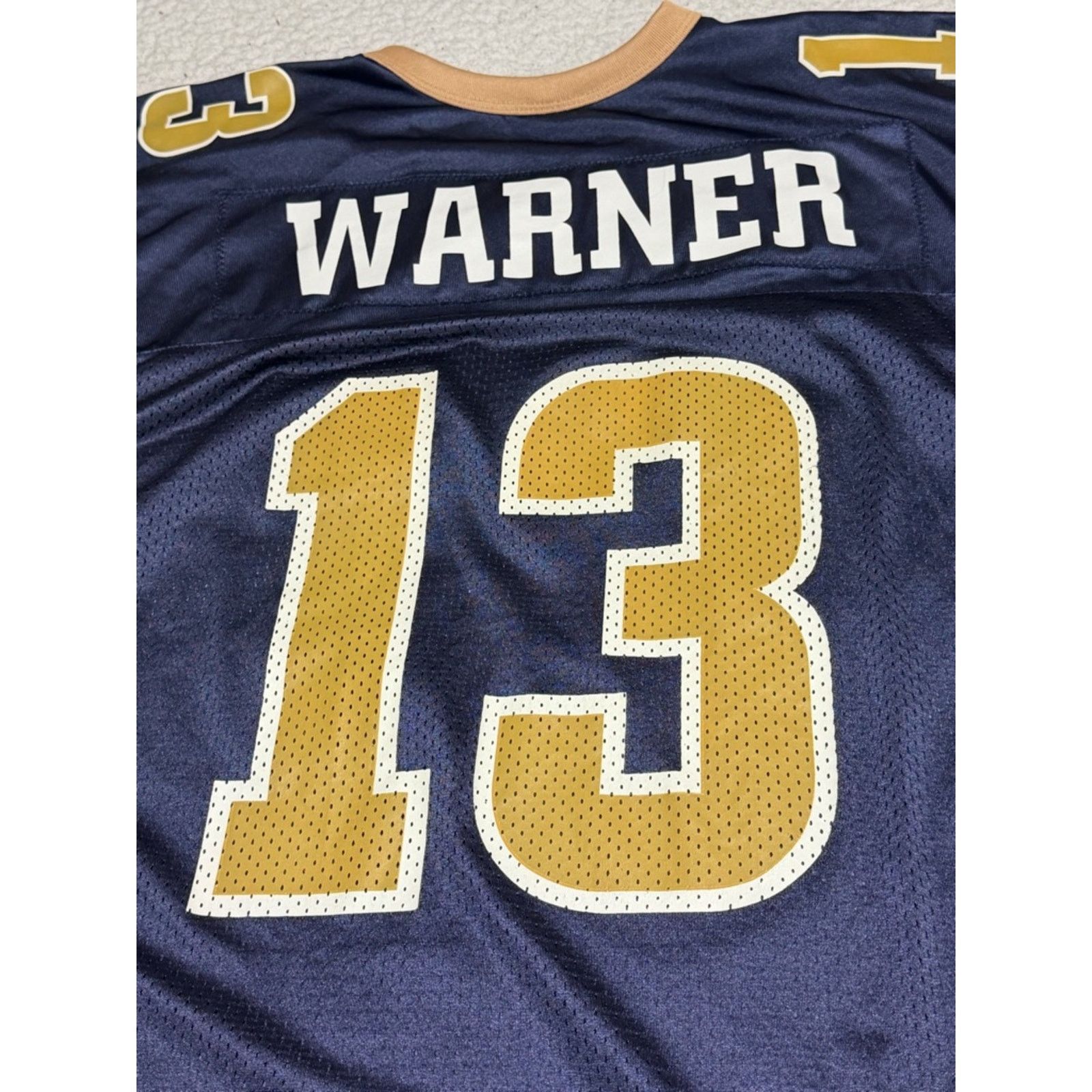 Nike Vintage Rams Jersey Mens Nike Kurt Warner #13 Nike NO FLAWS Size US XXL / EU 58 / 5 - 4 Thumbnail