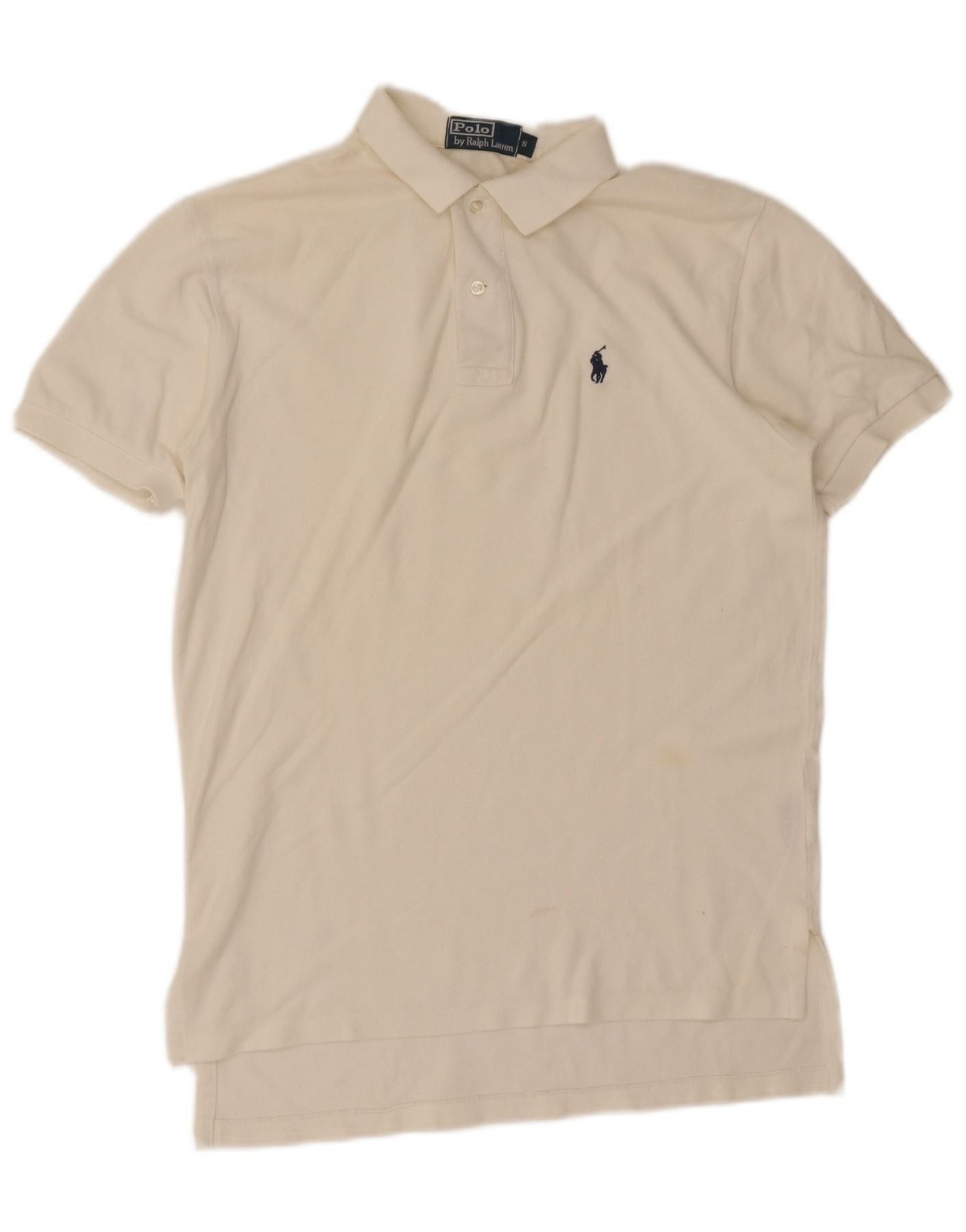 Polo Ralph Lauren Mens Polo Shirt Small White Cotton Size US S / EU 44-46 / 1 - 1 Thumbnail