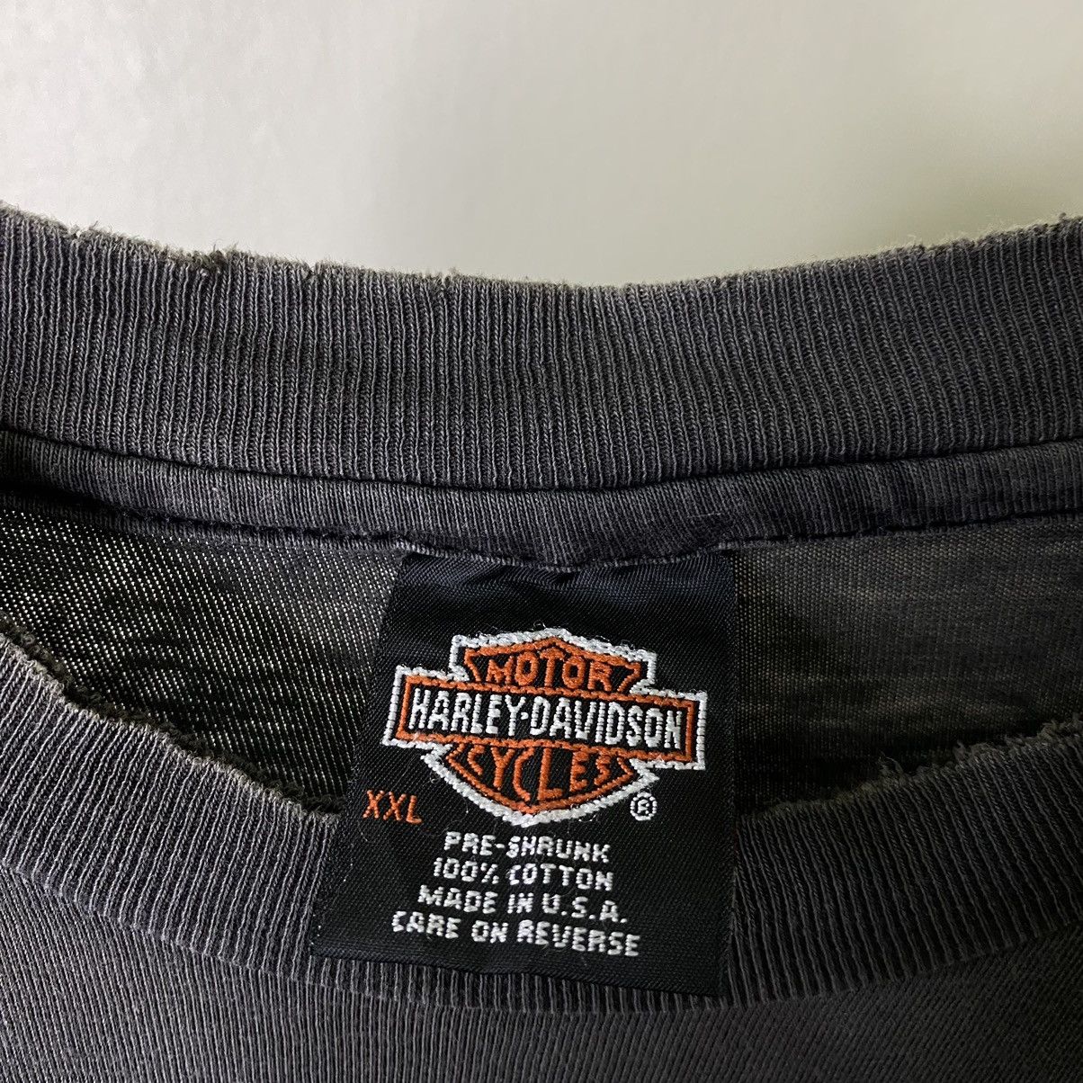 Harley Davidson CRAZY Vintage 1990s Harley Davidson McDaniels Tee *FADED* Size US XXL / EU 58 / 5 - 5 Thumbnail