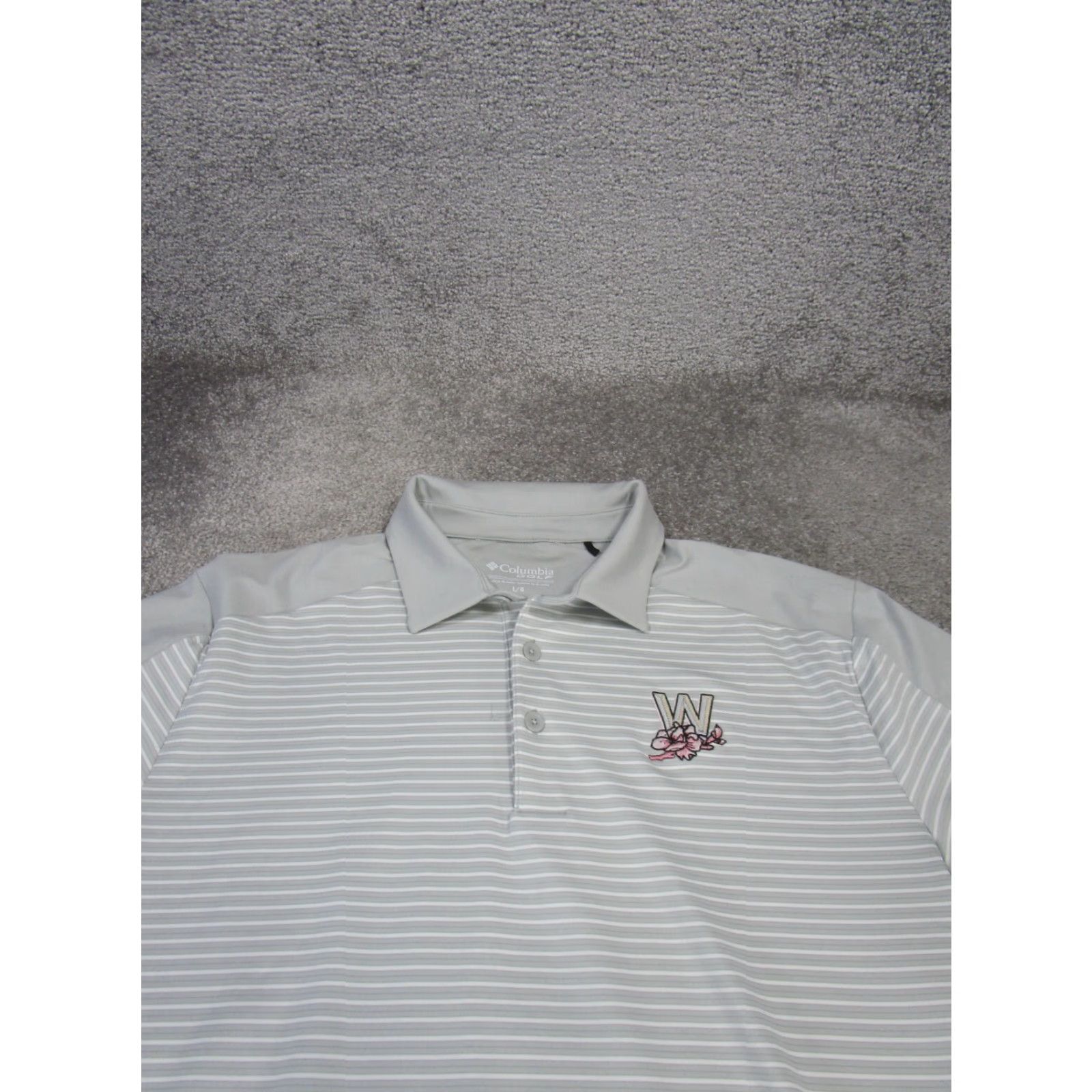 Vintage Columbia Polo Shirt Mens Large Omni Wick Striped Golf Gray Polo Shirt Mens Large Omni Wick Striped Gray Golf Size US L / EU 52-54 / 3 - 2 Thumbnail