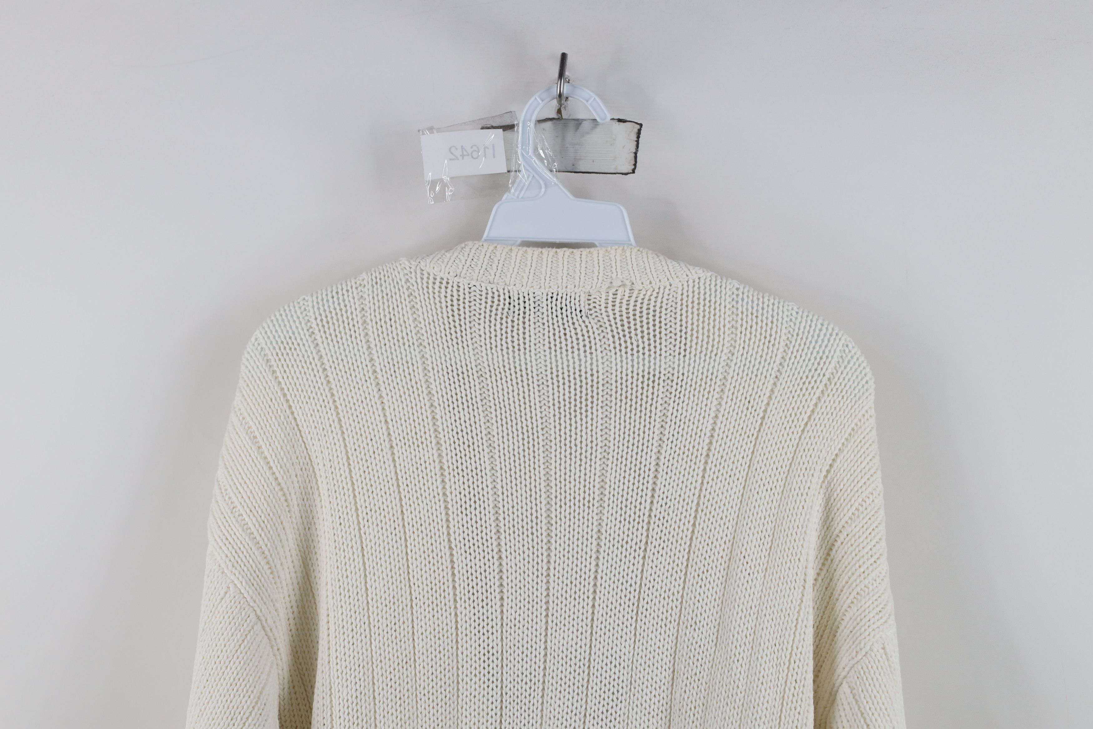 Vintage Vintage 90s Streetwear Fisherman Cable Knit Cardigan Sweater Size M / US 6-8 / IT 42-44 - 11 Thumbnail