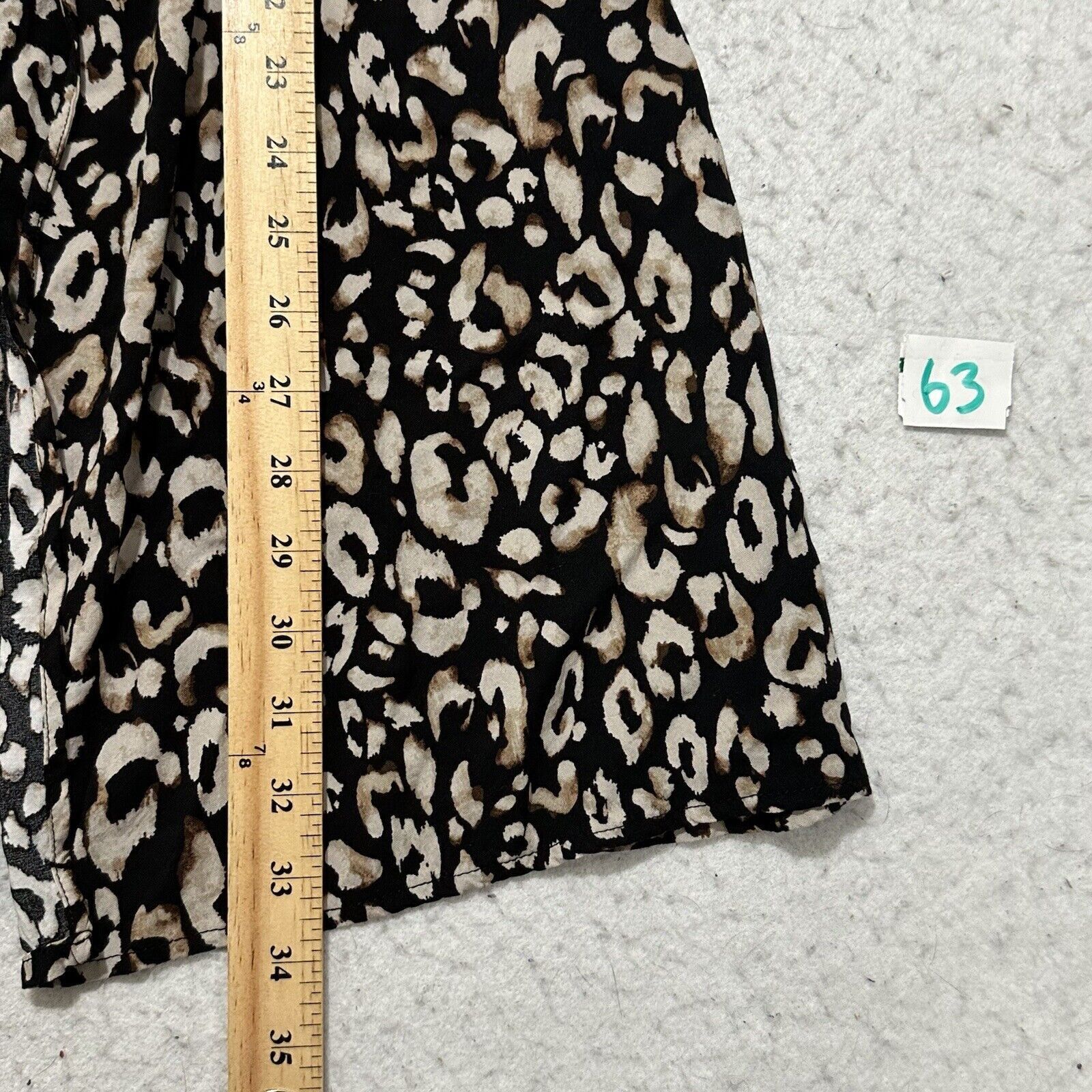 H&M H&M XS Black Begige Leopard Mini Wrap Dress Short Sleeve Size XS / US 0-2 / IT 36-38 - 11 Thumbnail