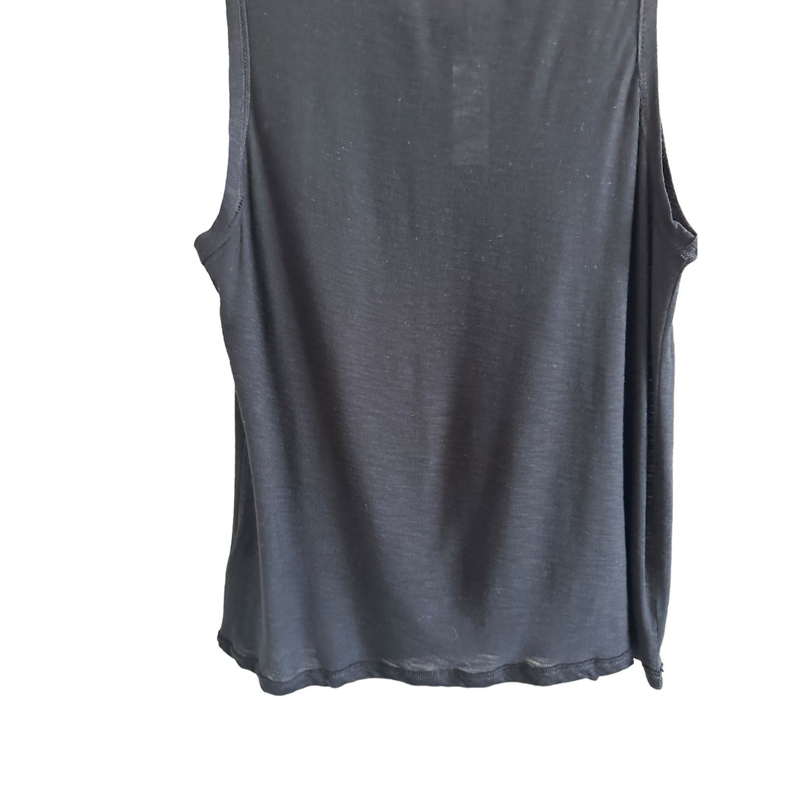Comune Comune Small Malibu Black Scoop Neck Lightweight Tank Top Size S / US 4 / IT 40 - 12 Thumbnail