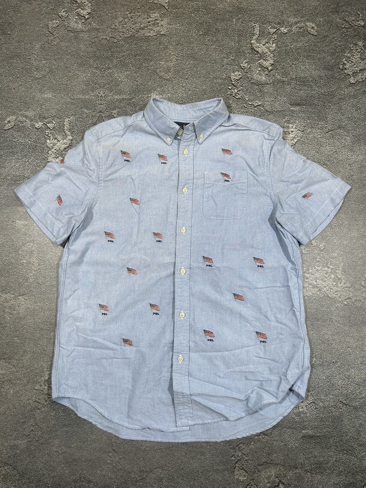 Polo Ralph Lauren × Ralph Lauren Polo Ralph Lauren Shirt Monogram USA Flag Size US S / EU 44-46 / 1 - 1 Thumbnail