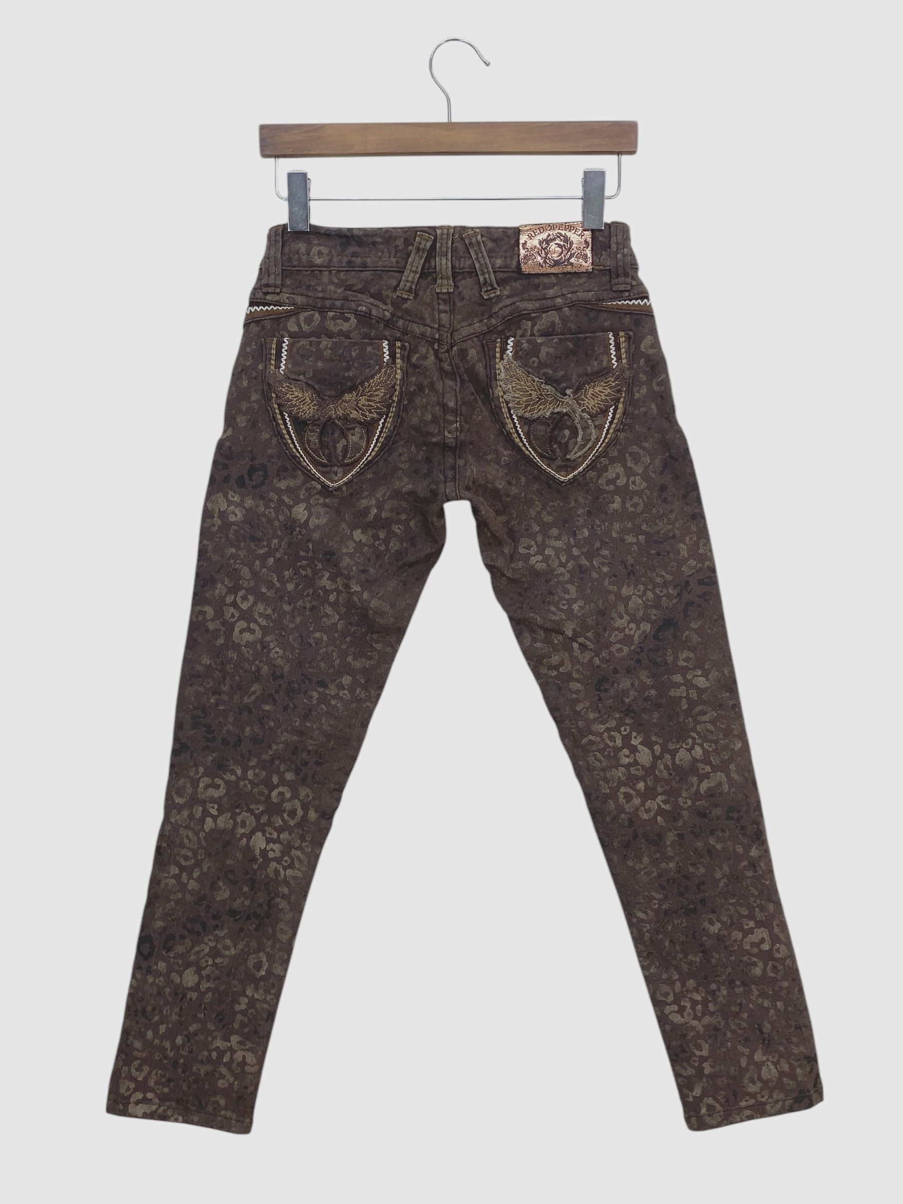 Japanese Brand × Rockstar Games Red Pepper Pants Leopard Print Pants Size 27" / US 4 / IT 40 - 1 Thumbnail